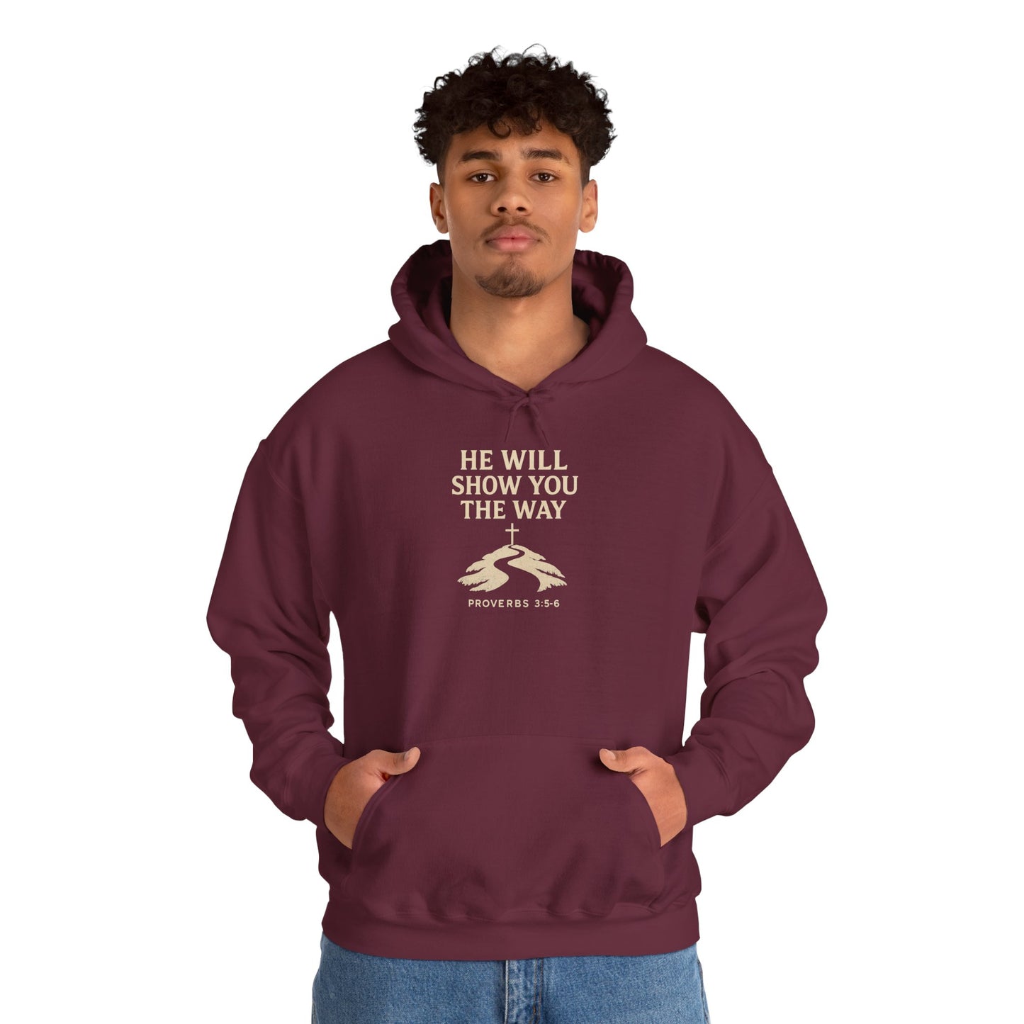 Inspirational Faith Hoodie for Comfort and Style Proverbs 3:5-6