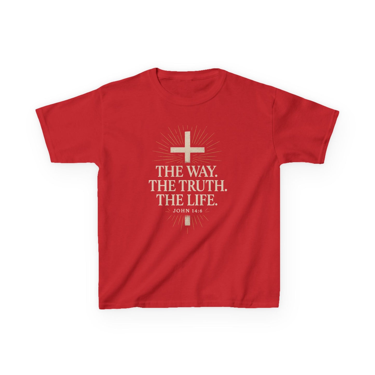 Kids Christian Faith Tee - "The Way, The Truth, The Life"