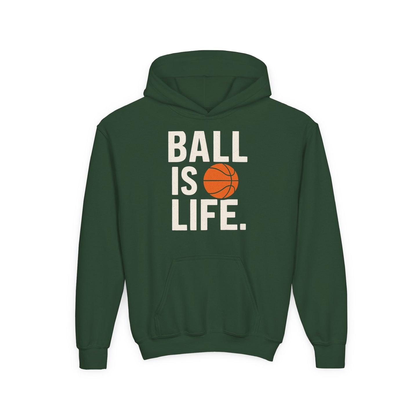 Basketball Youth Hoodie - "Ball Is Life"