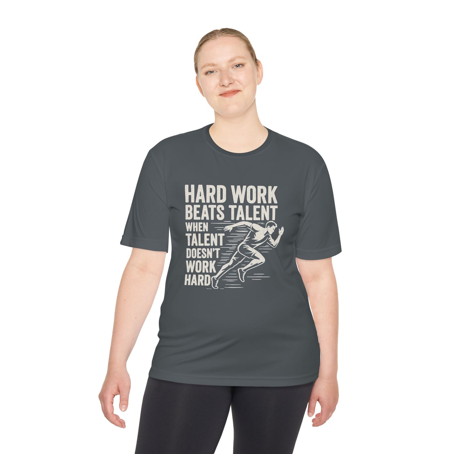 Hard Work Beats Talent Unisex Moisture Wicking Tee