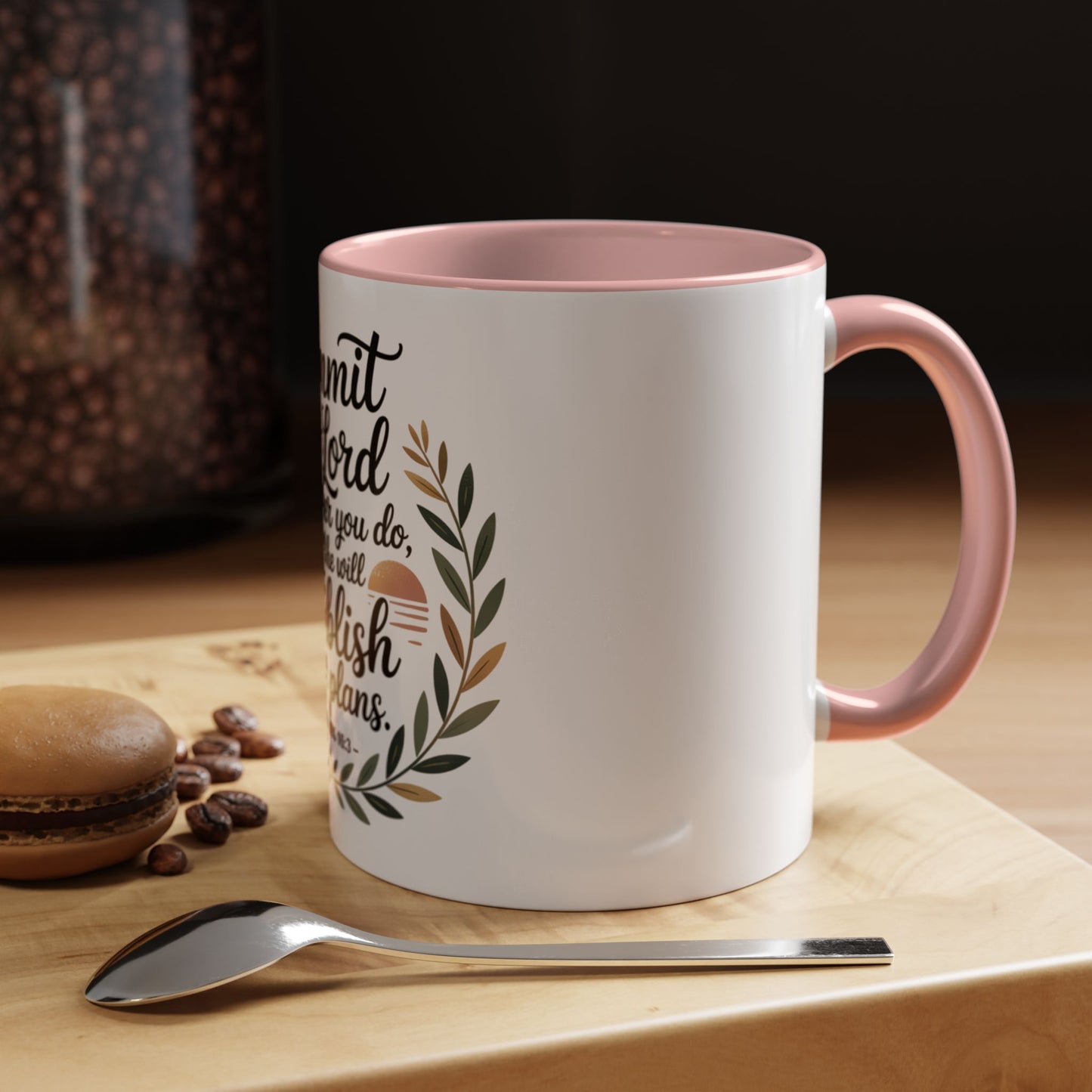 Inspirational Coffee Mug - 'Commit to the Lord' - 11 & 15 oz