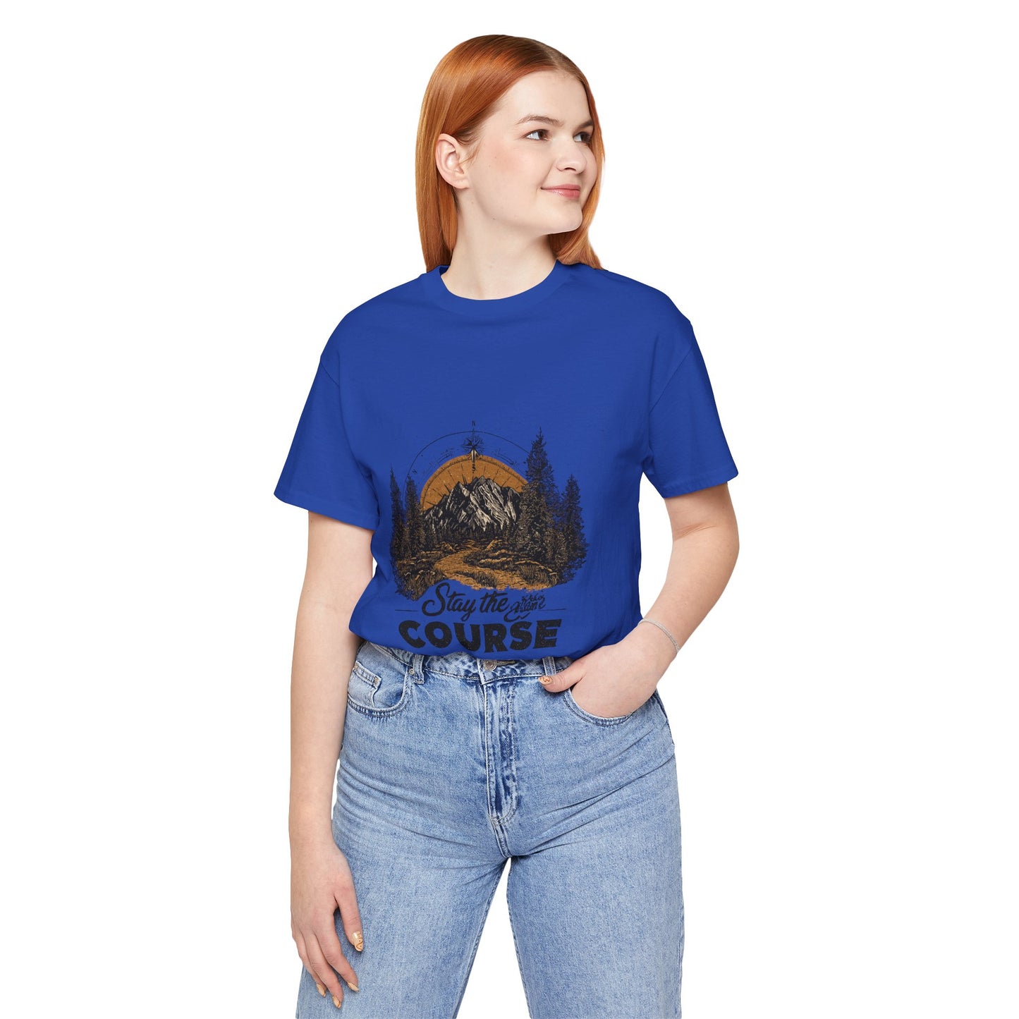 Stay the Course Mountain Tee - Unisex Jersey Short Sleeve Shirt
