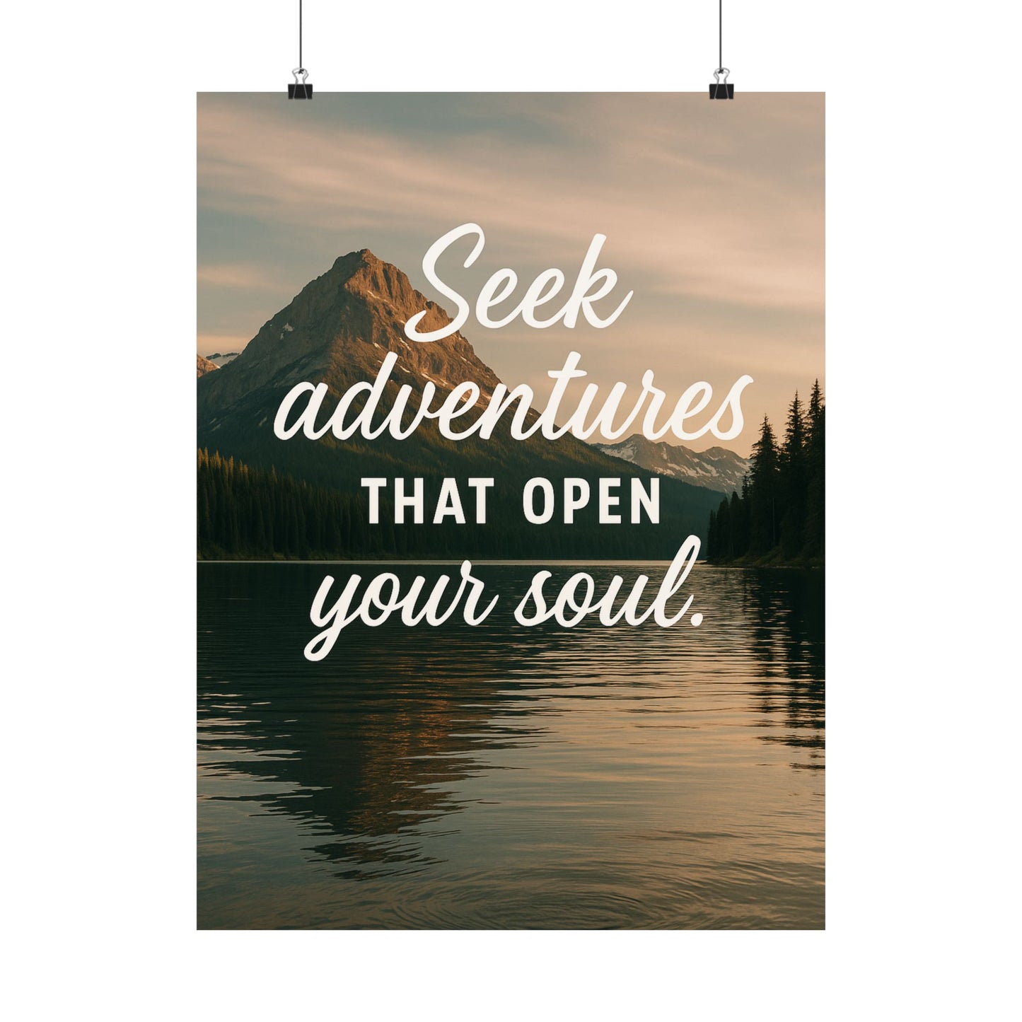 Adventure Wall Poster - "Seek Adventures That Open Your Soul"