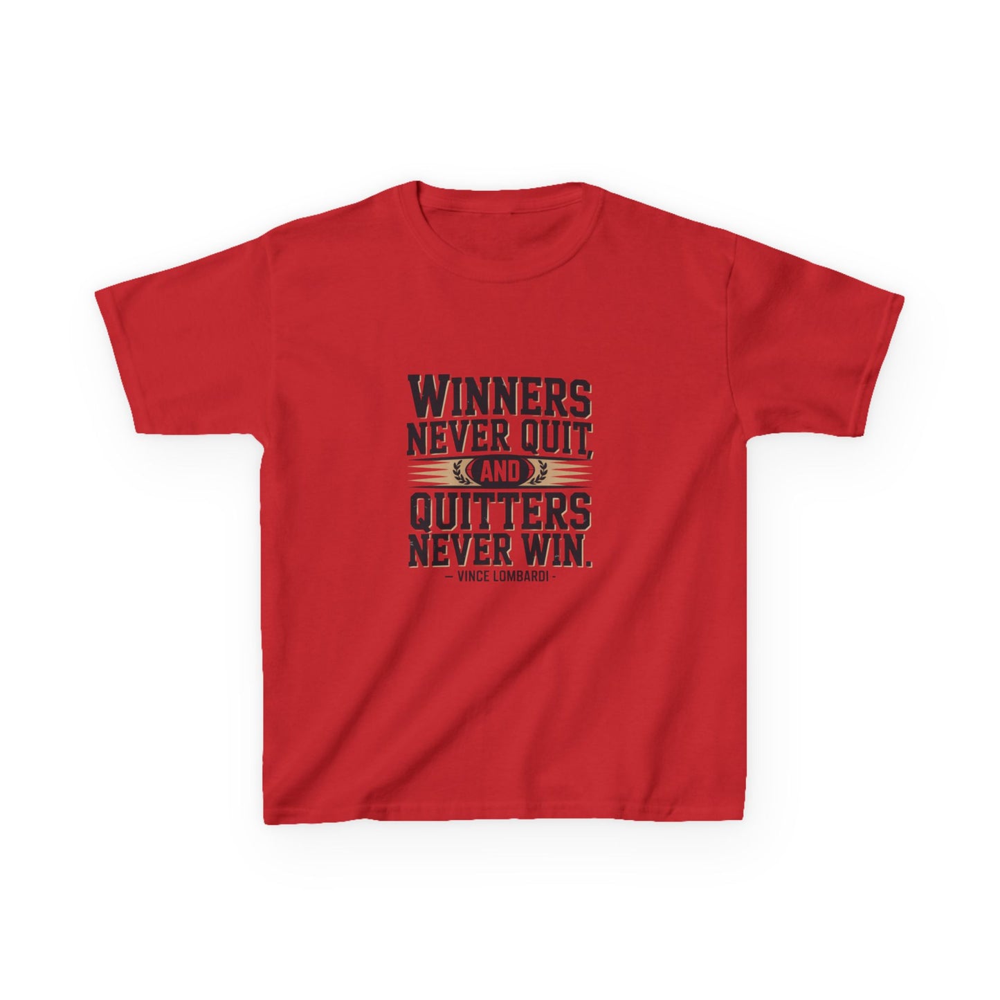 Winners Never Quit Kids Tee