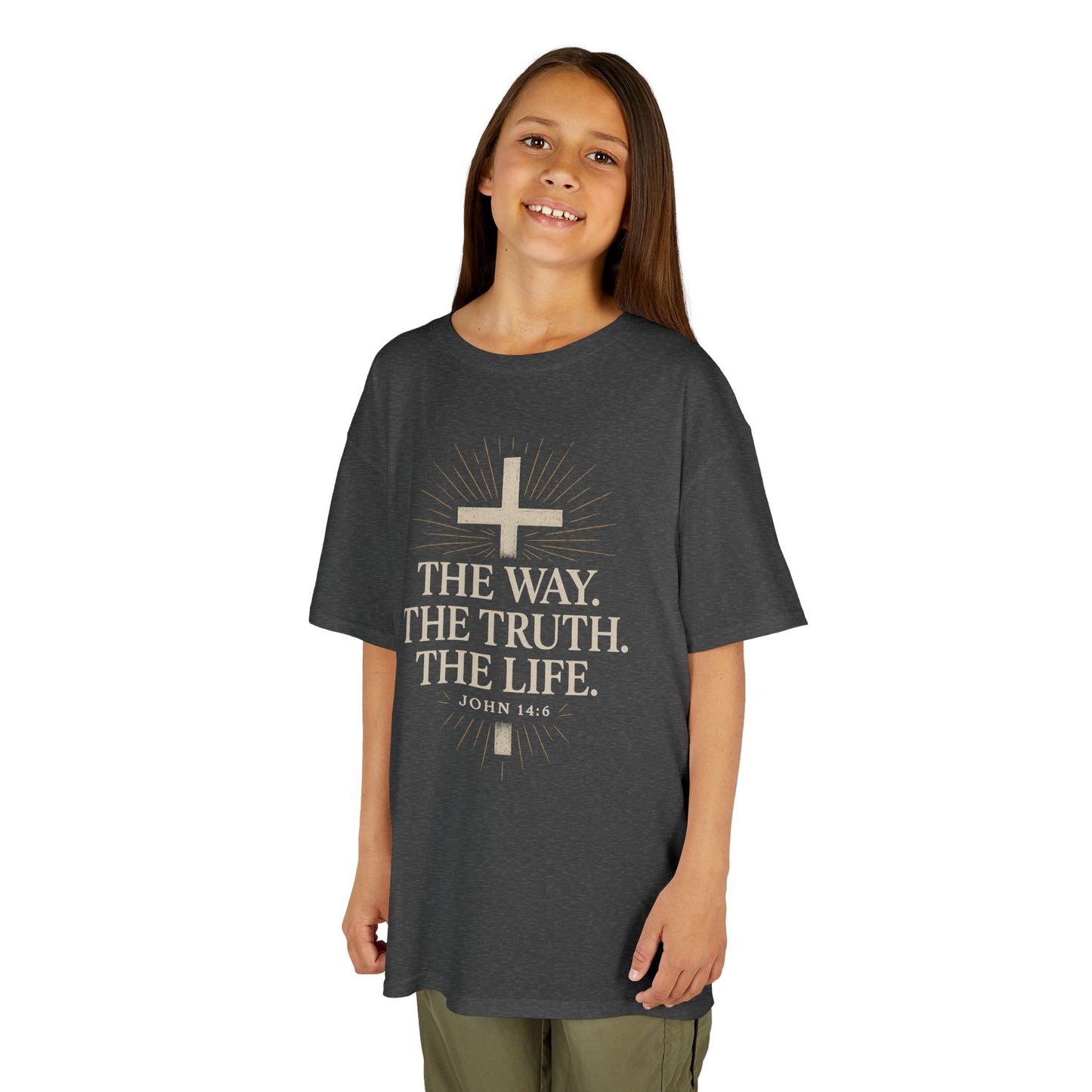 Kids Christian Faith Tee - "The Way, The Truth, The Life"