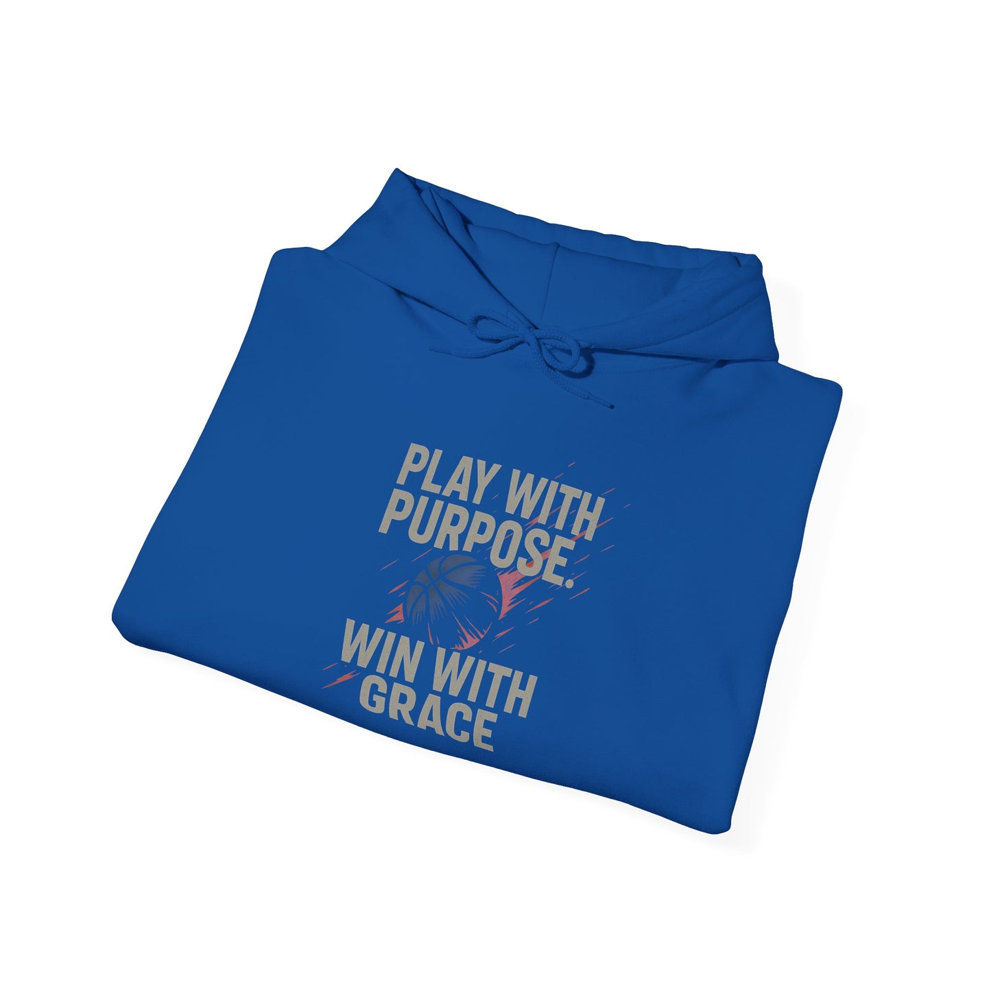 Inspirational Unisex Hoodie - 'Play with Purpose. Win with Grace'