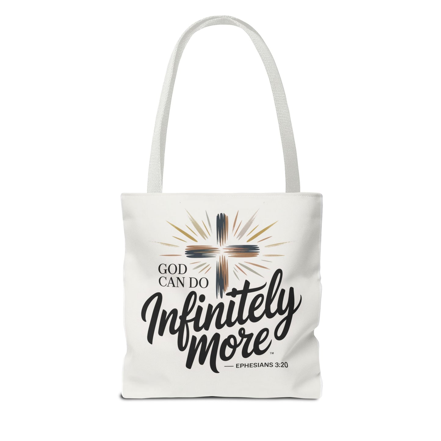 Faith-Inspired Tote Bag: Wings & Infinite Blessings
