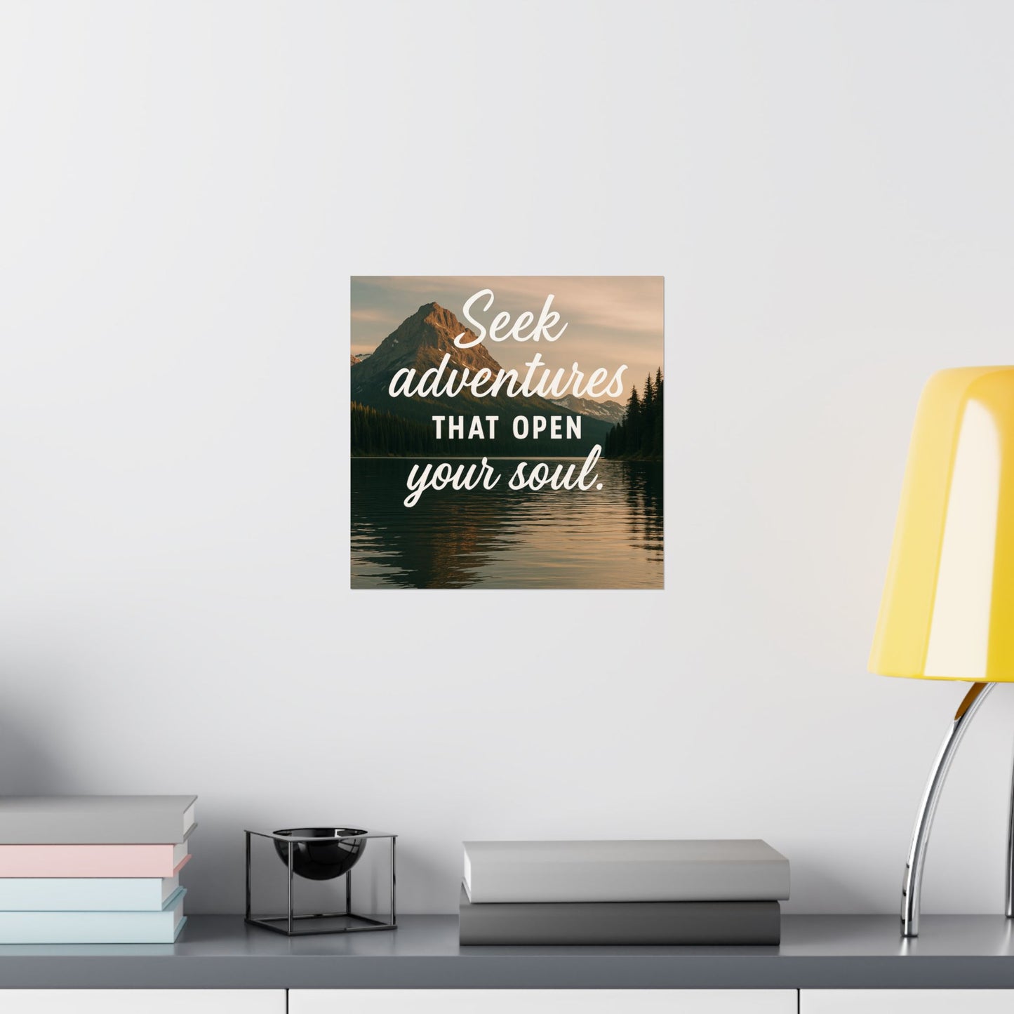 Adventure Wall Poster - "Seek Adventures That Open Your Soul"