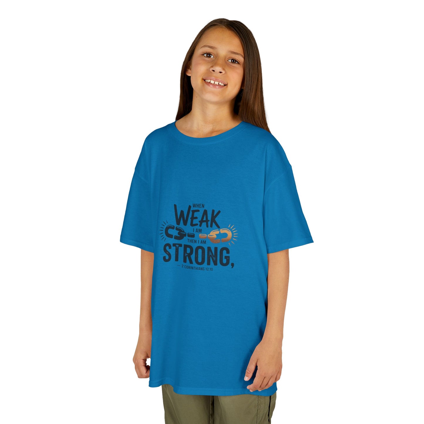 Kids Inspirational Tee - "From Weak to Strong"