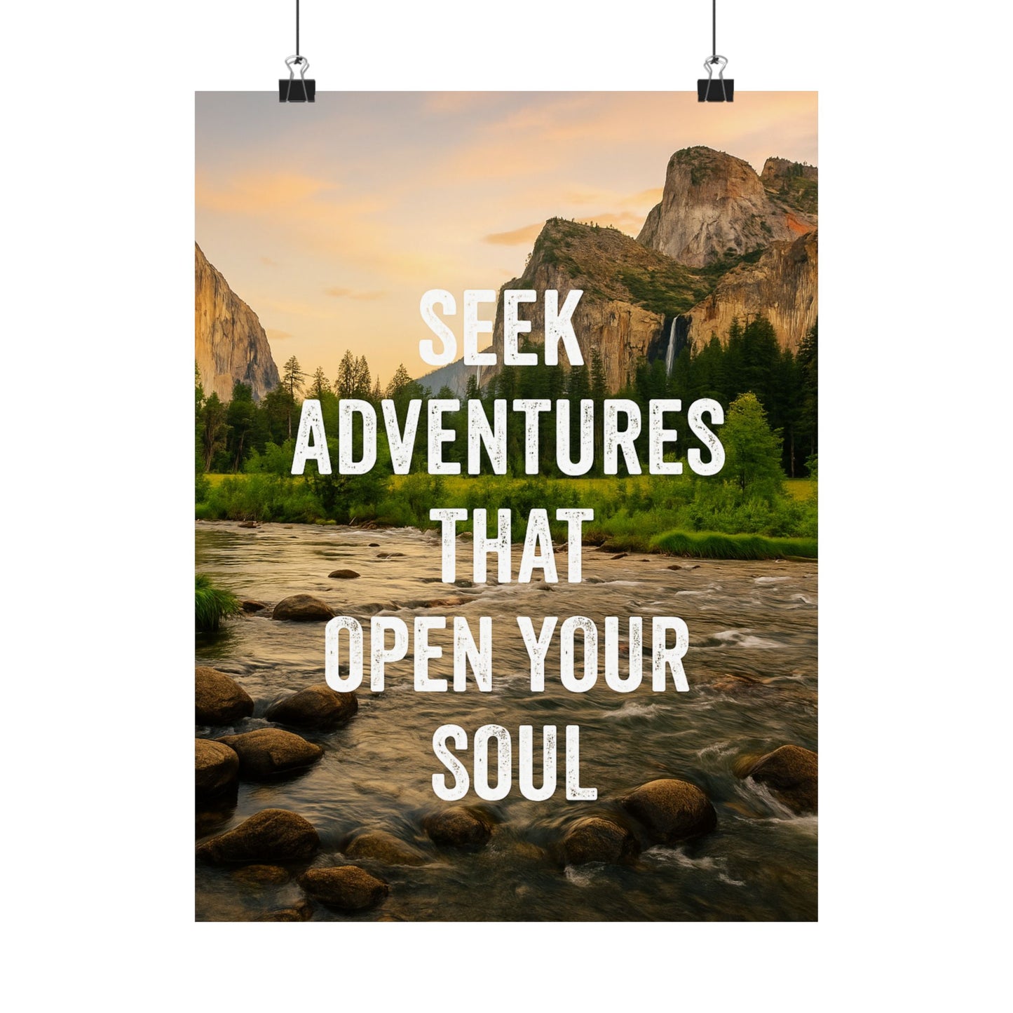 Adventure Poster - Seek Adventures That Open Your Soul