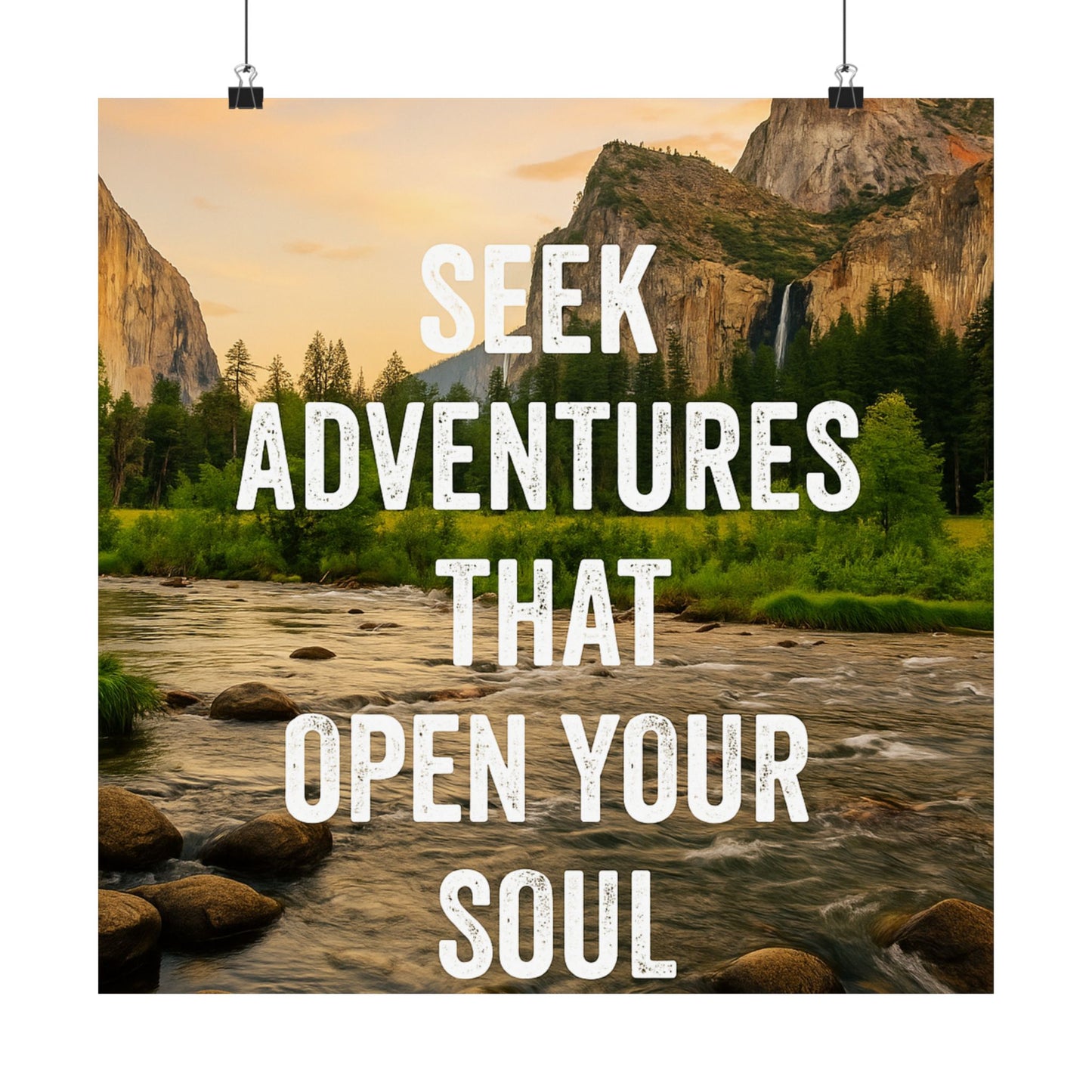 Adventure Poster - Seek Adventures That Open Your Soul