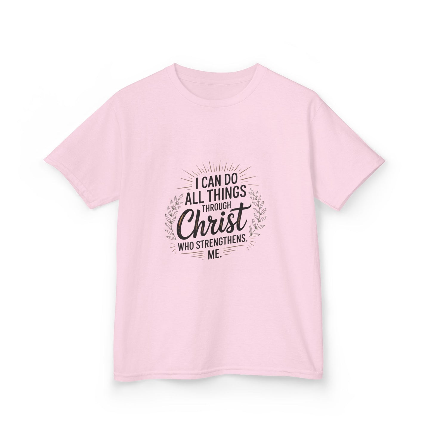 Inspirational Kid Tee: "I Can Do All Things"