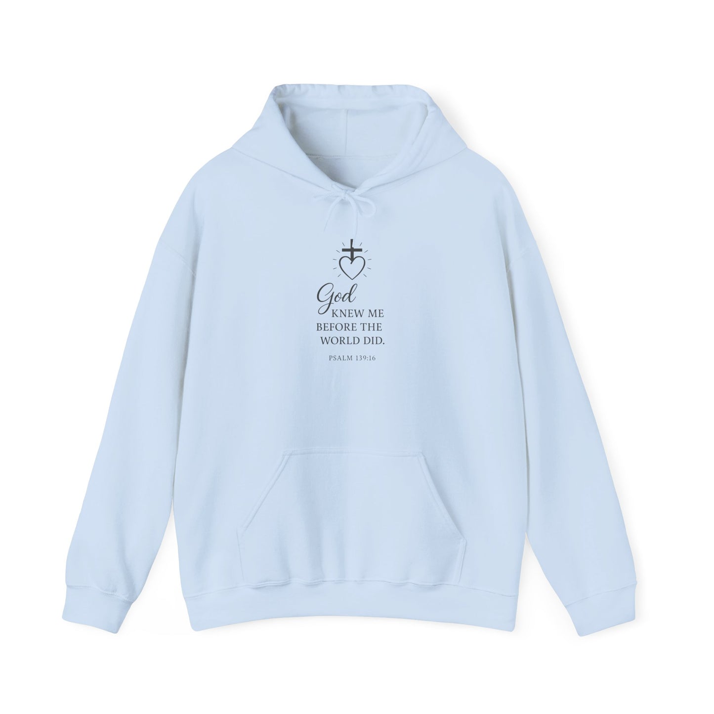 Faith-Inspired Unisex Hoodie with Inspirational Quote Psalm 139:16