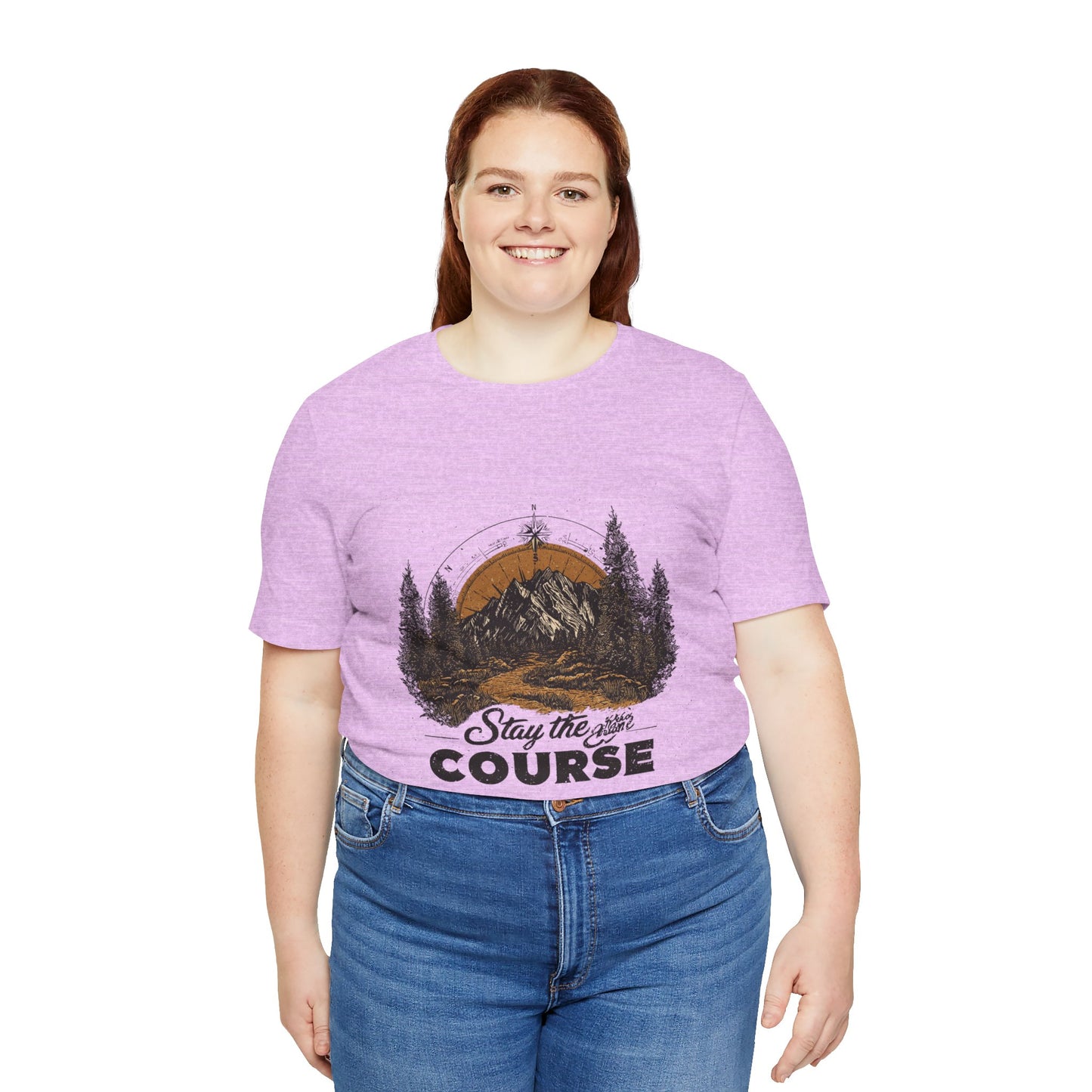 Stay the Course Mountain Tee - Unisex Jersey Short Sleeve Shirt