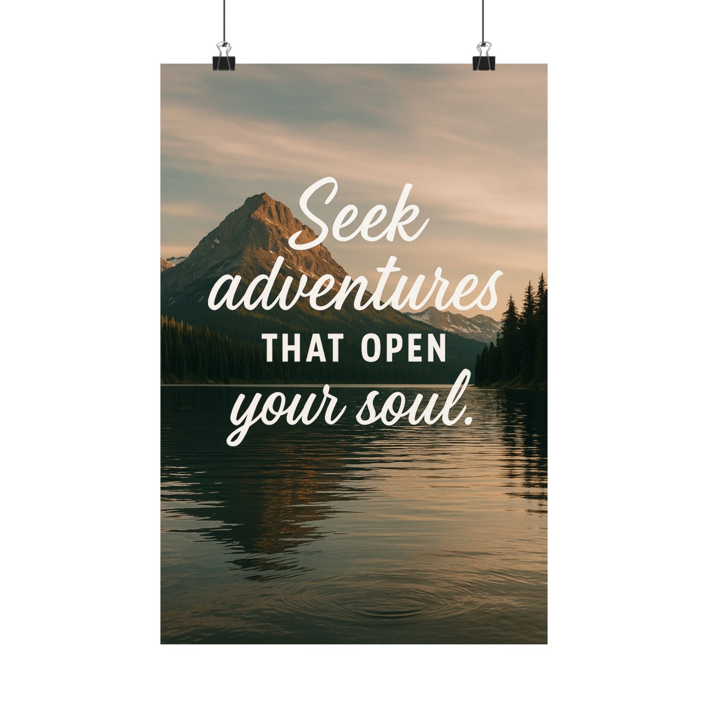Adventure Wall Poster - "Seek Adventures That Open Your Soul"