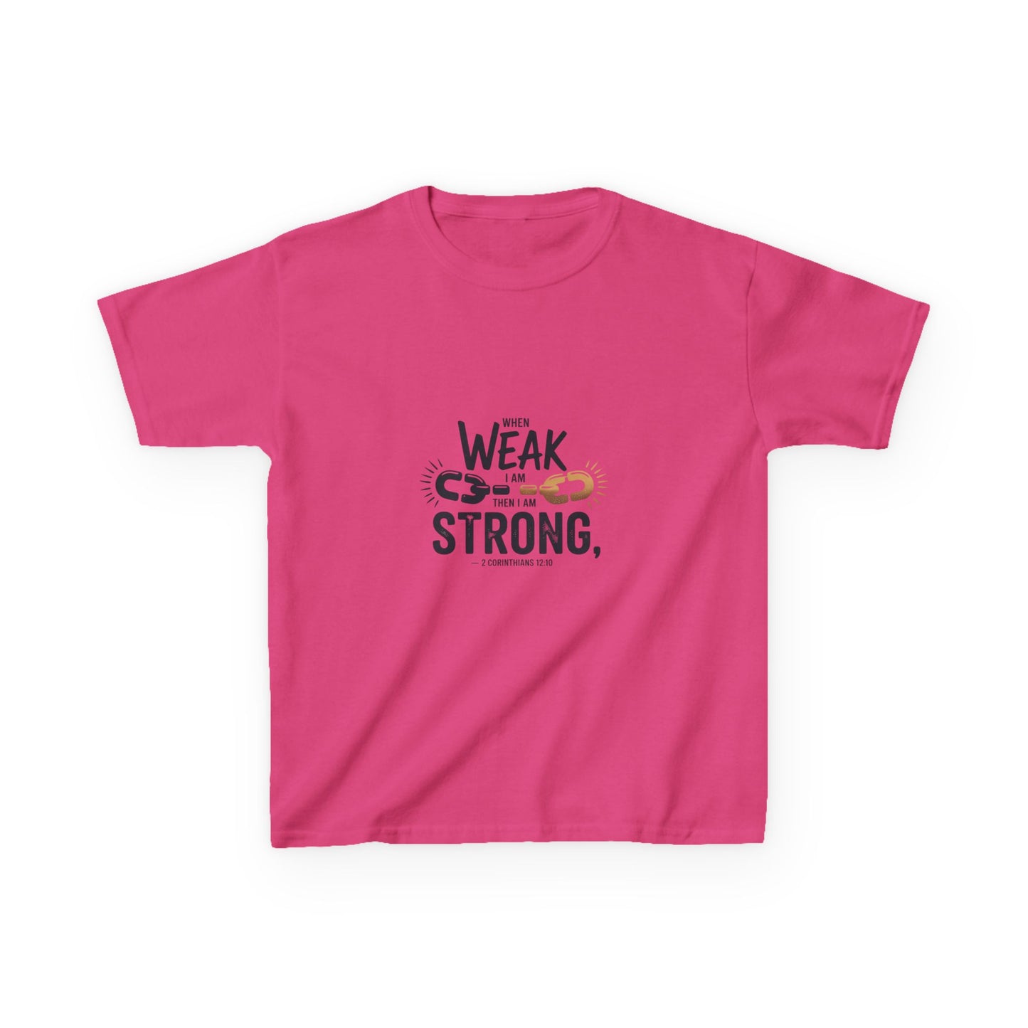 Kids Inspirational Tee - "From Weak to Strong"