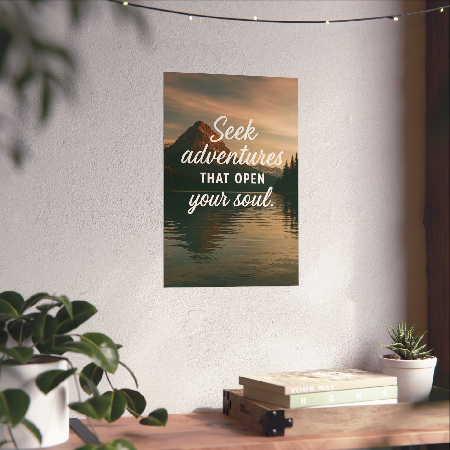 Adventure Wall Poster - "Seek Adventures That Open Your Soul"