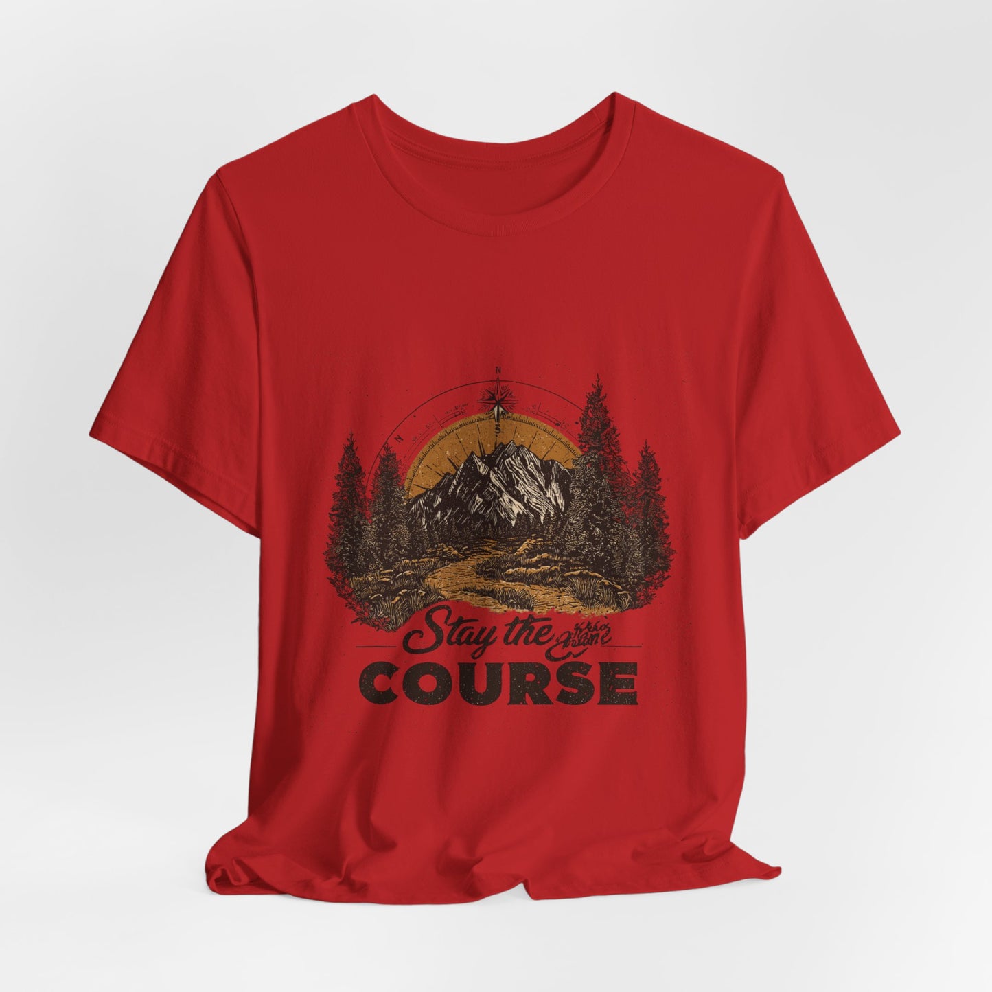 Stay the Course Mountain Tee - Unisex Jersey Short Sleeve Shirt