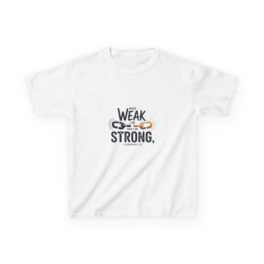 Kids Inspirational Tee - "From Weak to Strong"