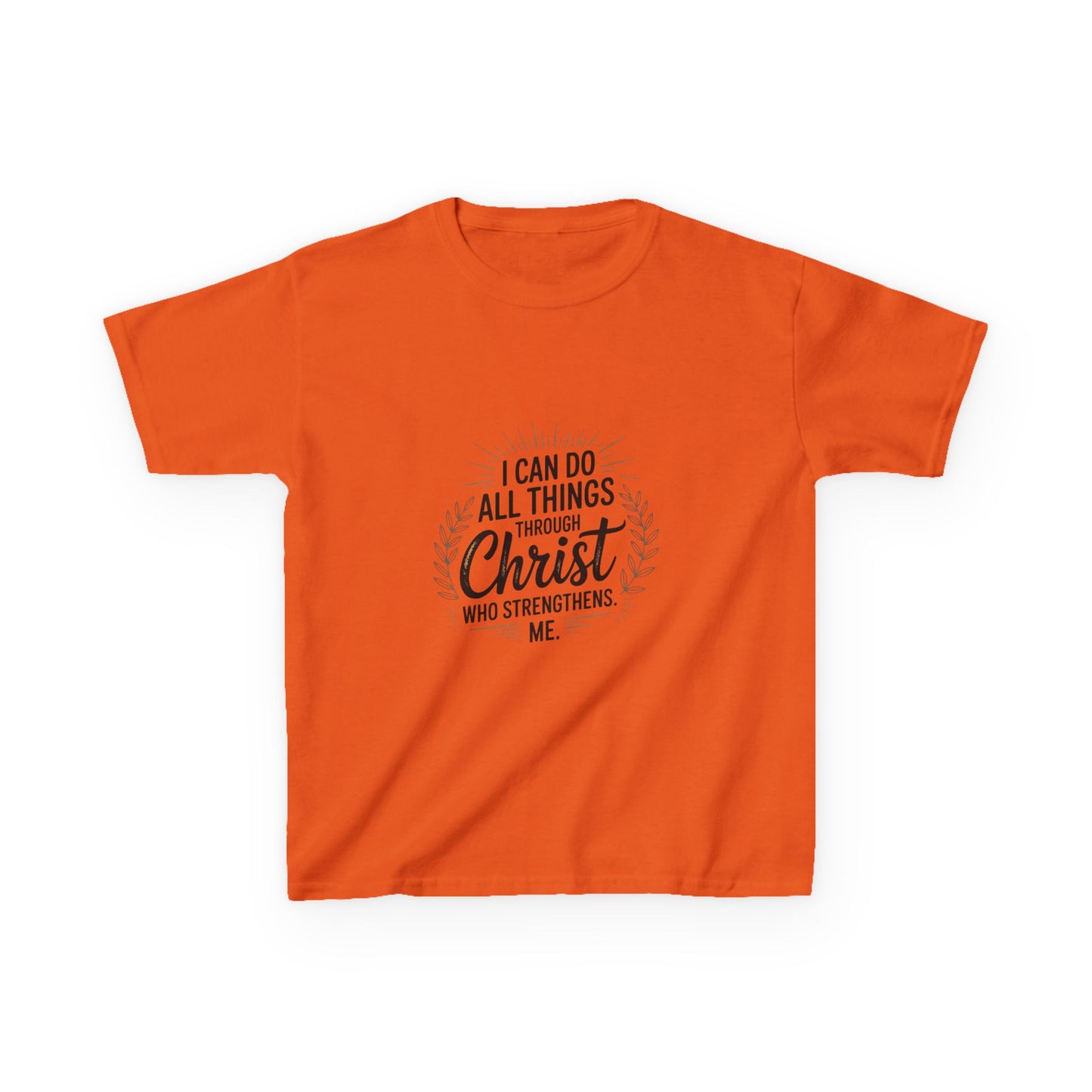 Inspirational Kid Tee: "I Can Do All Things"
