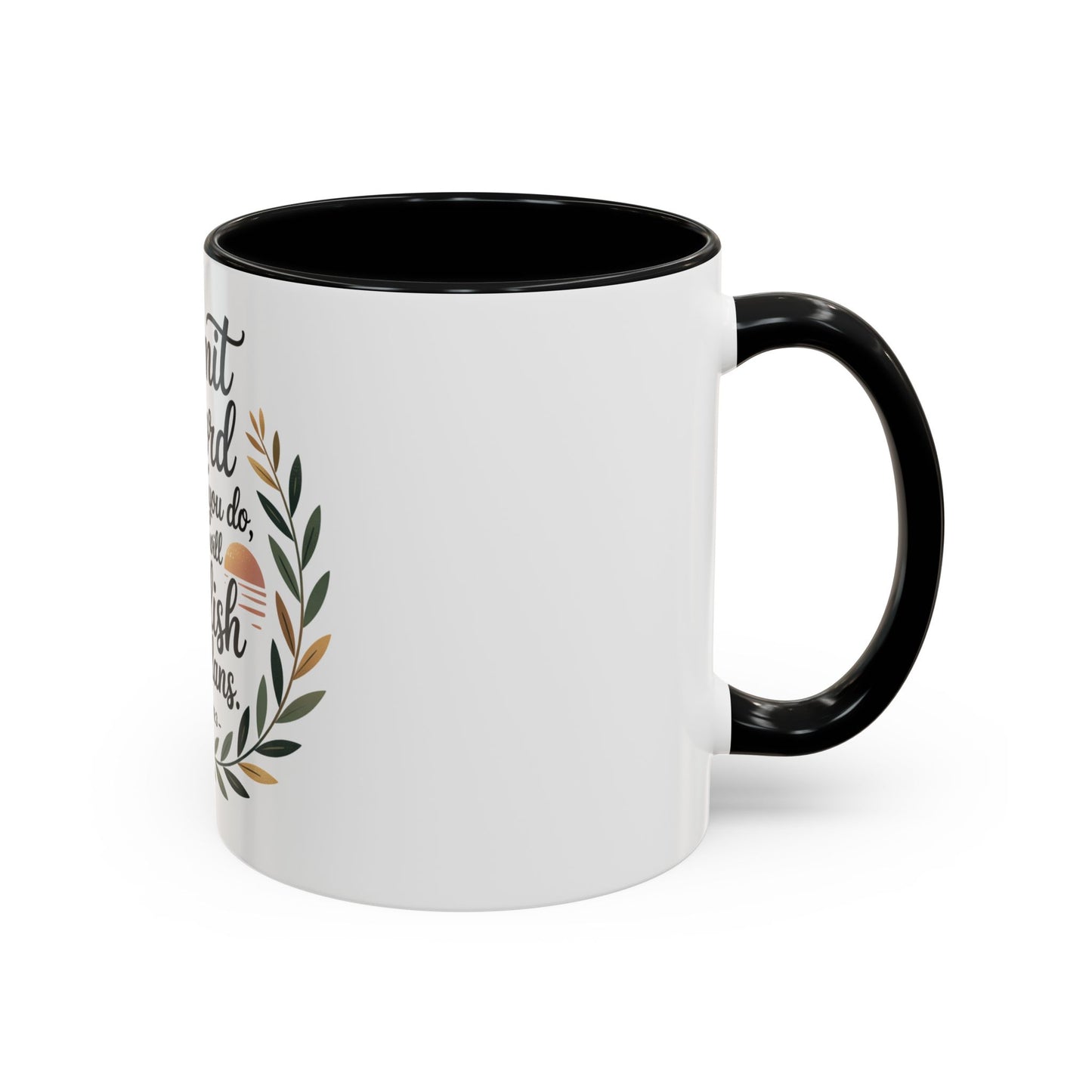 Inspirational Coffee Mug - 'Commit to the Lord' - 11 & 15 oz