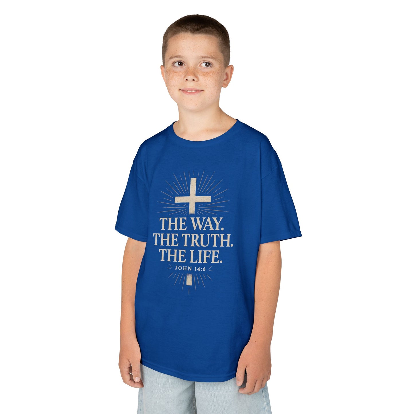 Kids Christian Faith Tee - "The Way, The Truth, The Life"
