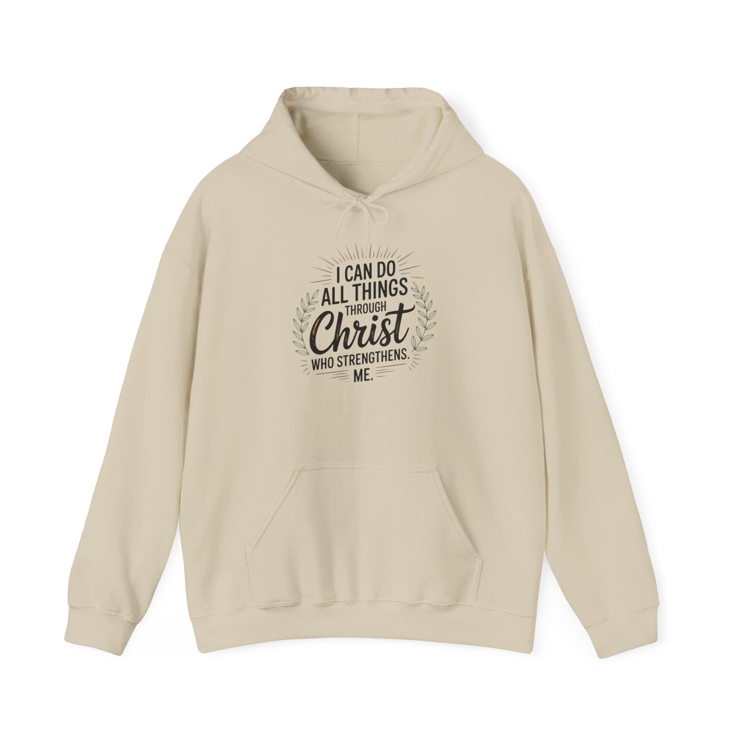 Inspirational Christian Hoodie - I Can Do All Things Through Christ