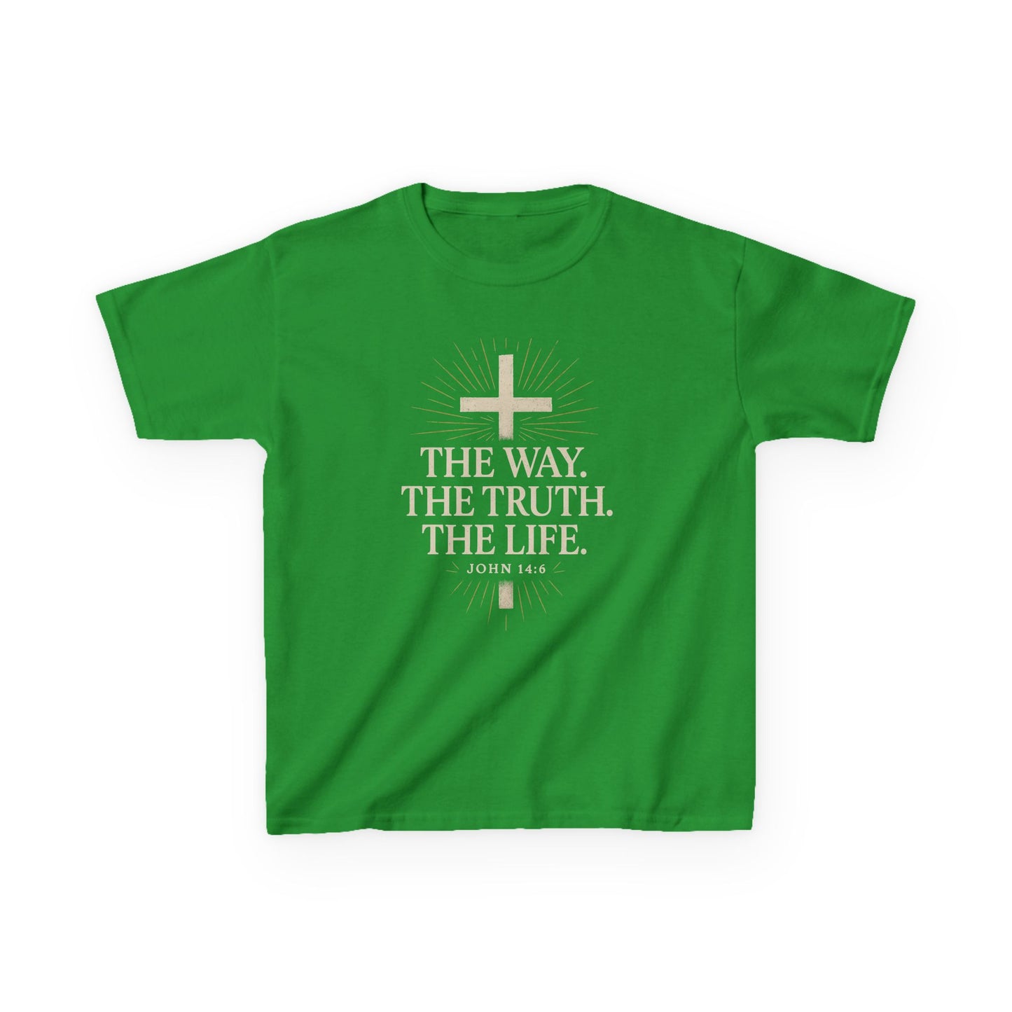 Kids Christian Faith Tee - "The Way, The Truth, The Life"