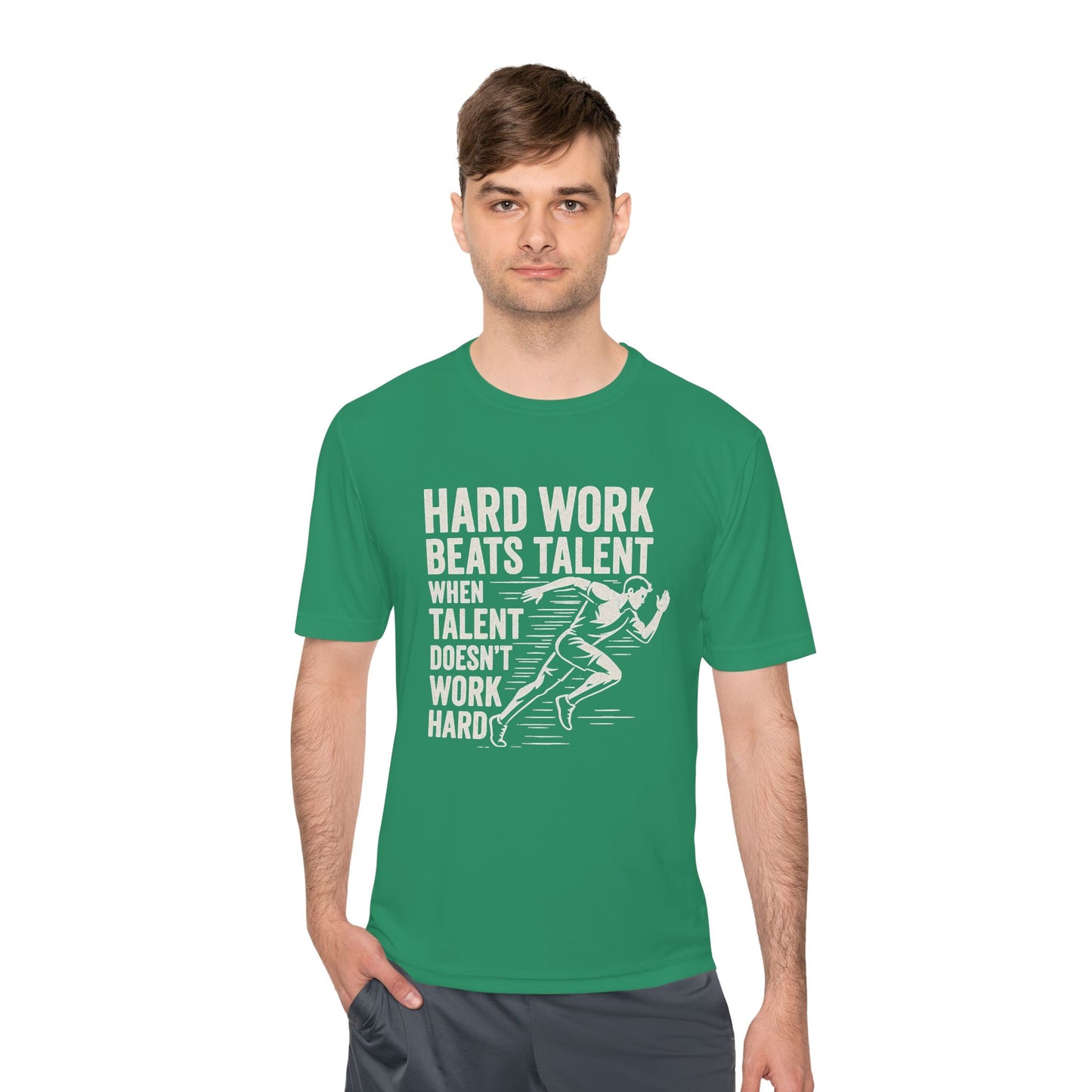 Hard Work Beats Talent Unisex Moisture Wicking Tee