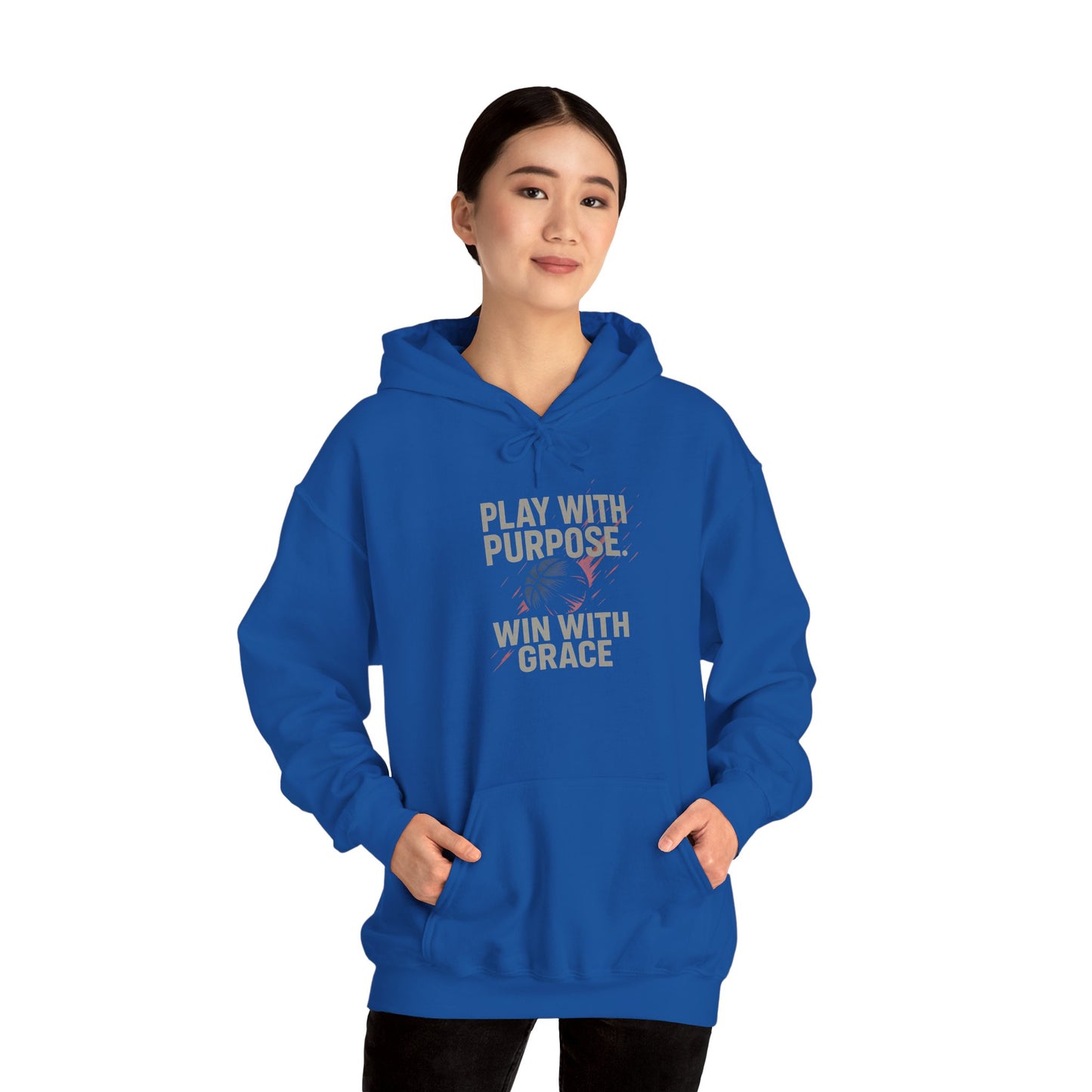 Inspirational Unisex Hoodie - 'Play with Purpose. Win with Grace'