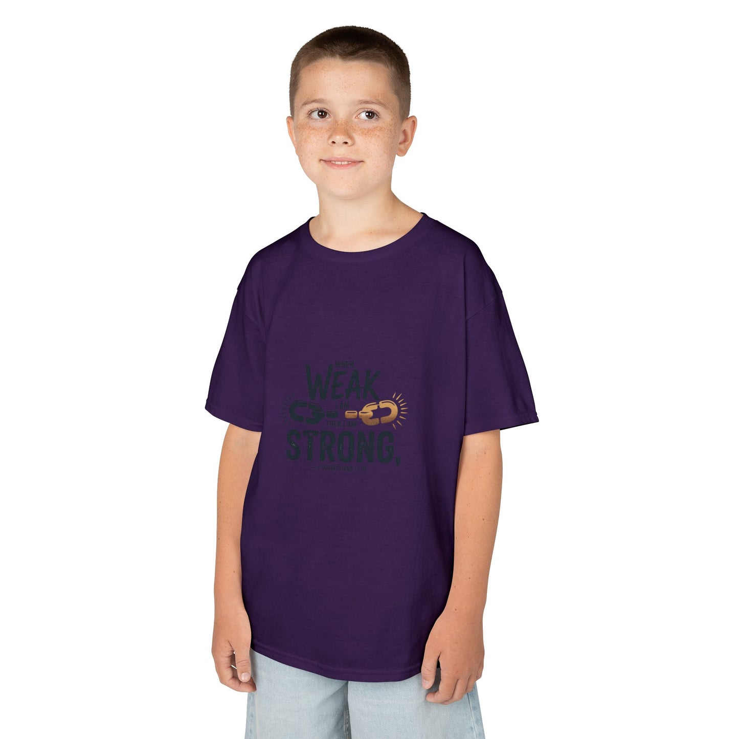 Kids Inspirational Tee - "From Weak to Strong"
