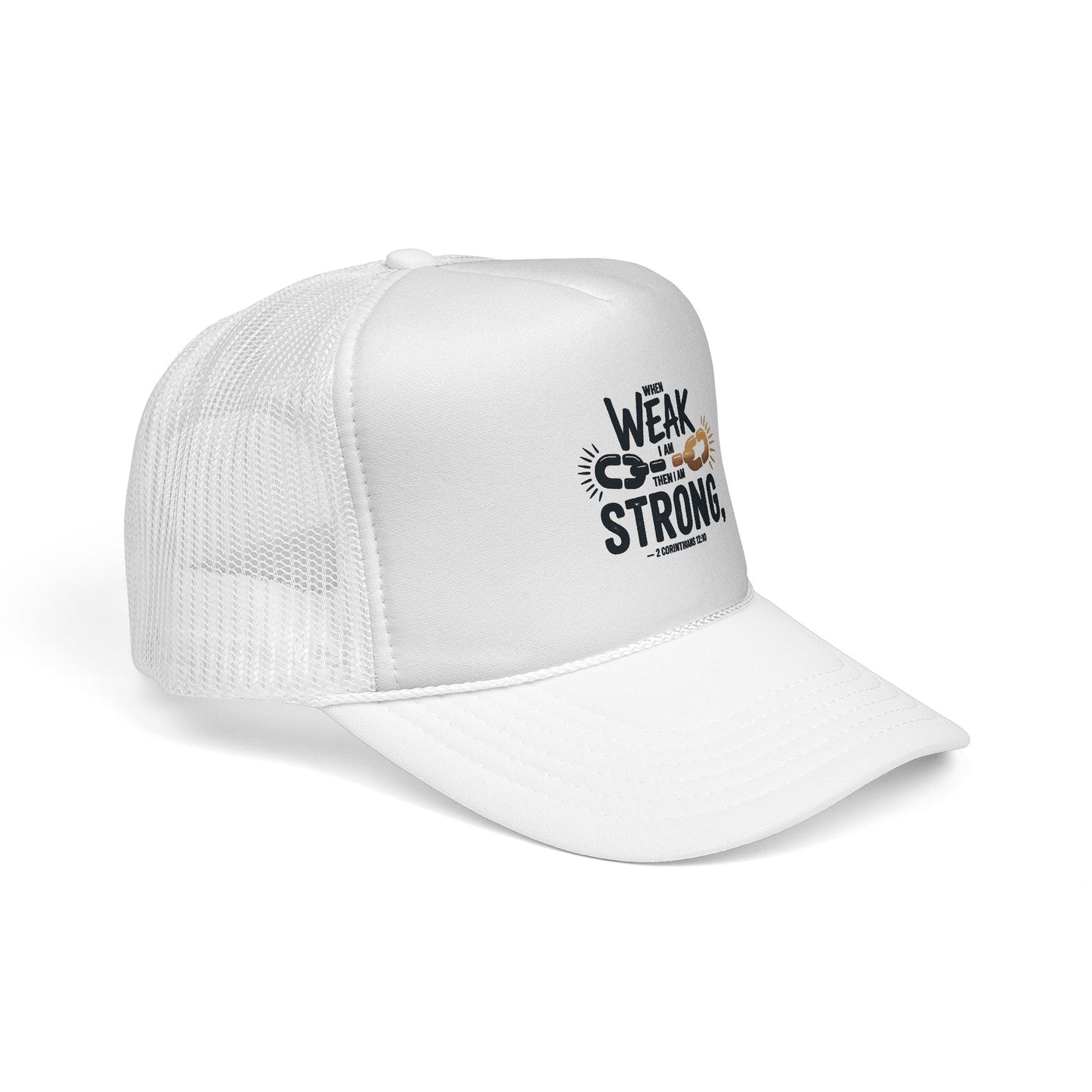Empowering Trucker Cap - 'From Weak to Strong' Statement Hat