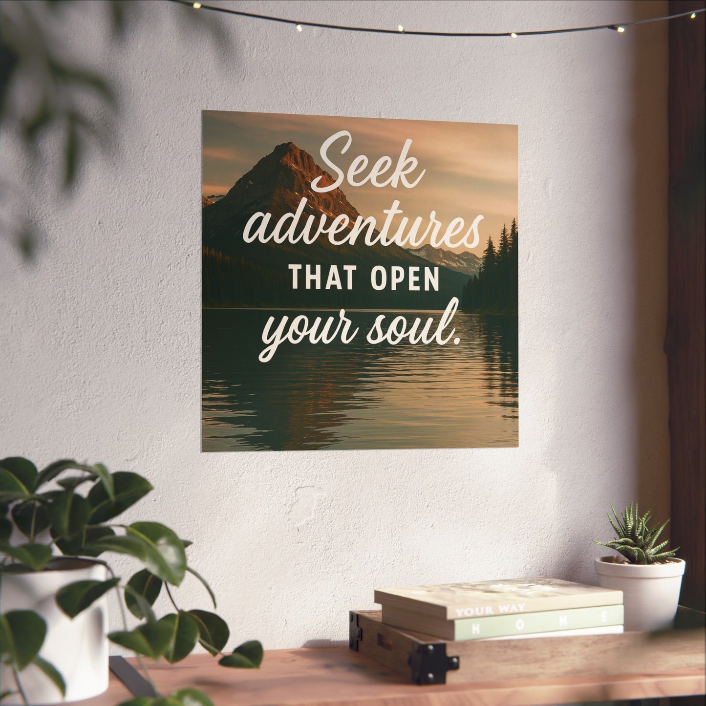 Adventure Wall Poster - "Seek Adventures That Open Your Soul"