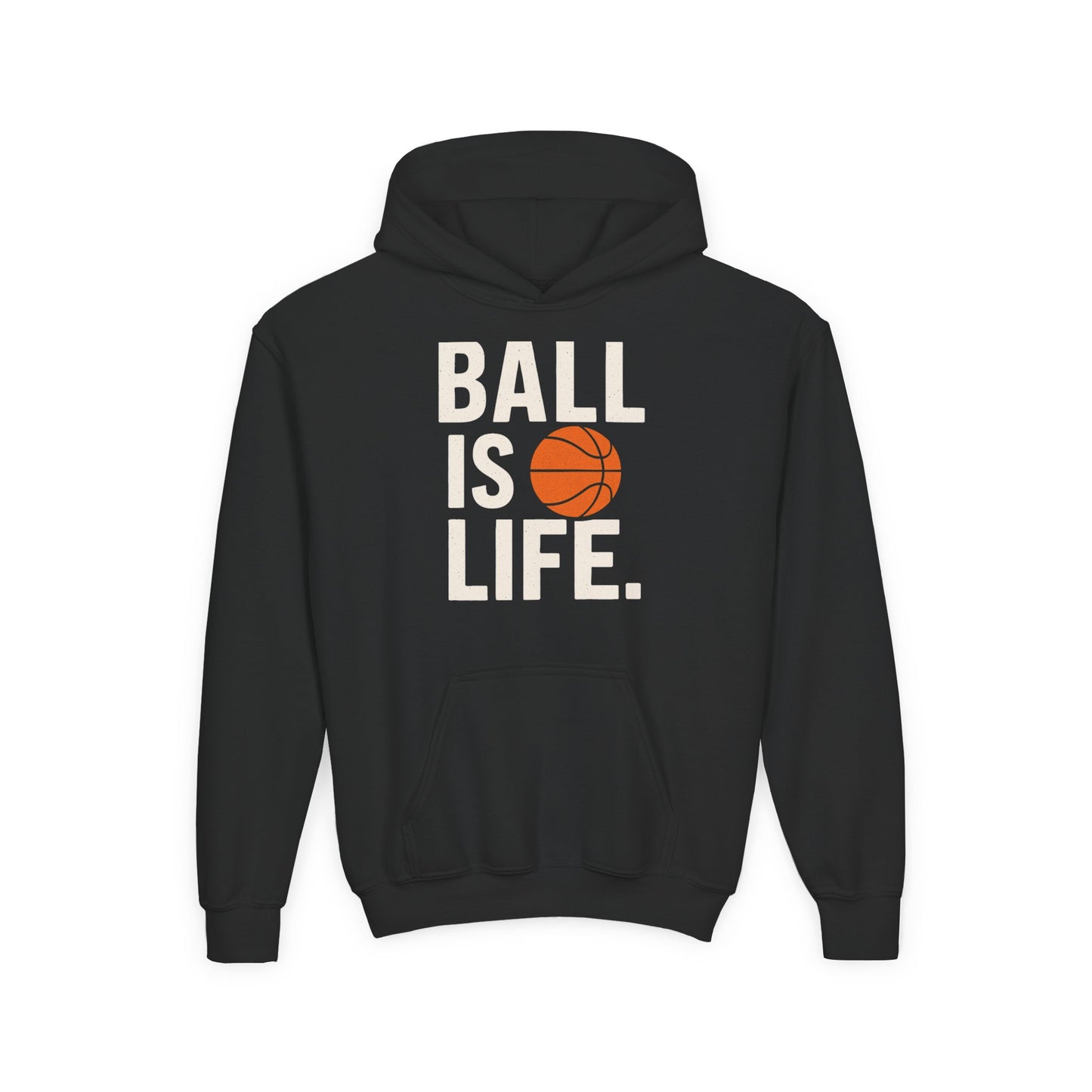 Basketball Youth Hoodie - "Ball Is Life"