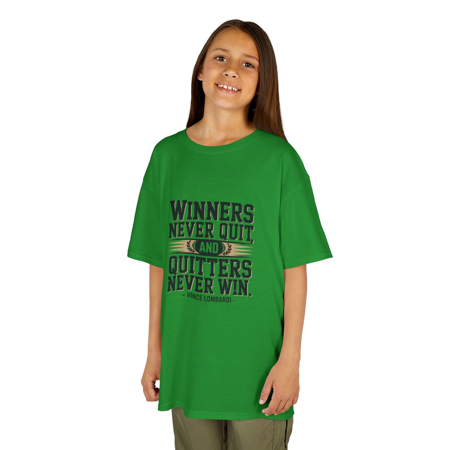 Winners Never Quit Kids Tee