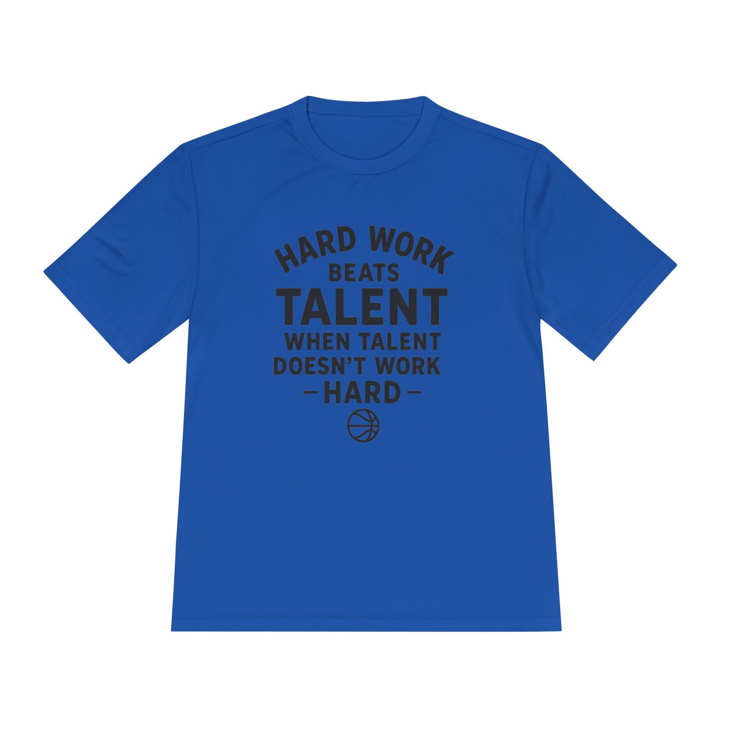 Motivational Sports Tee - "Hard Work Beats Talent"