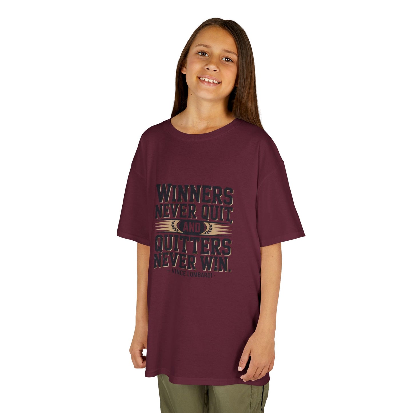 Winners Never Quit Kids Tee