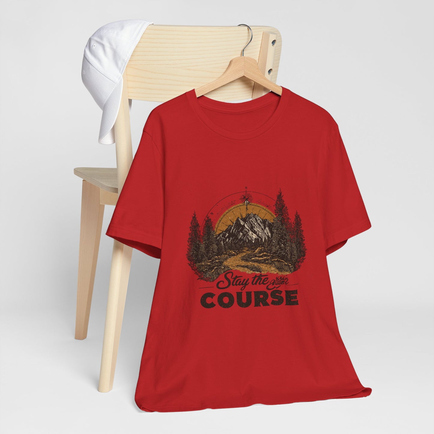 Stay the Course Mountain Tee - Unisex Jersey Short Sleeve Shirt