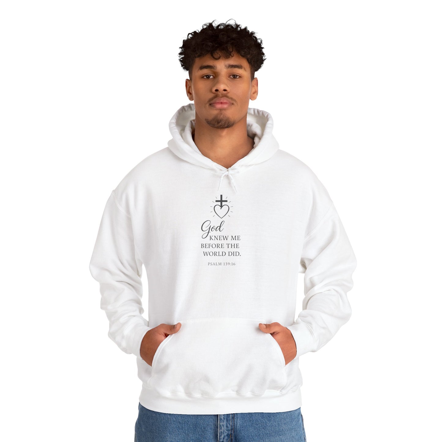 Faith-Inspired Unisex Hoodie with Inspirational Quote Psalm 139:16