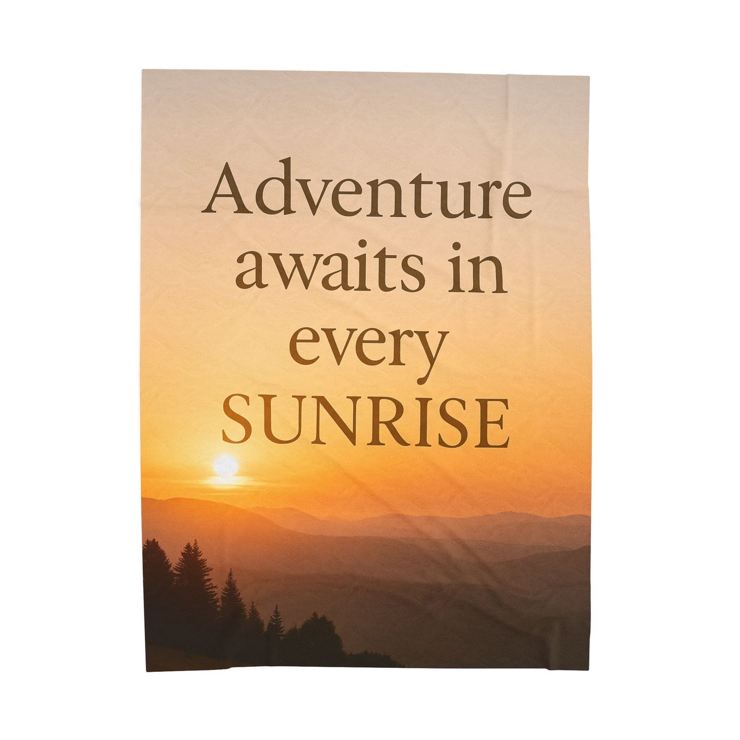 Adventure Awaits Plush Blanket - Peak Inspiration