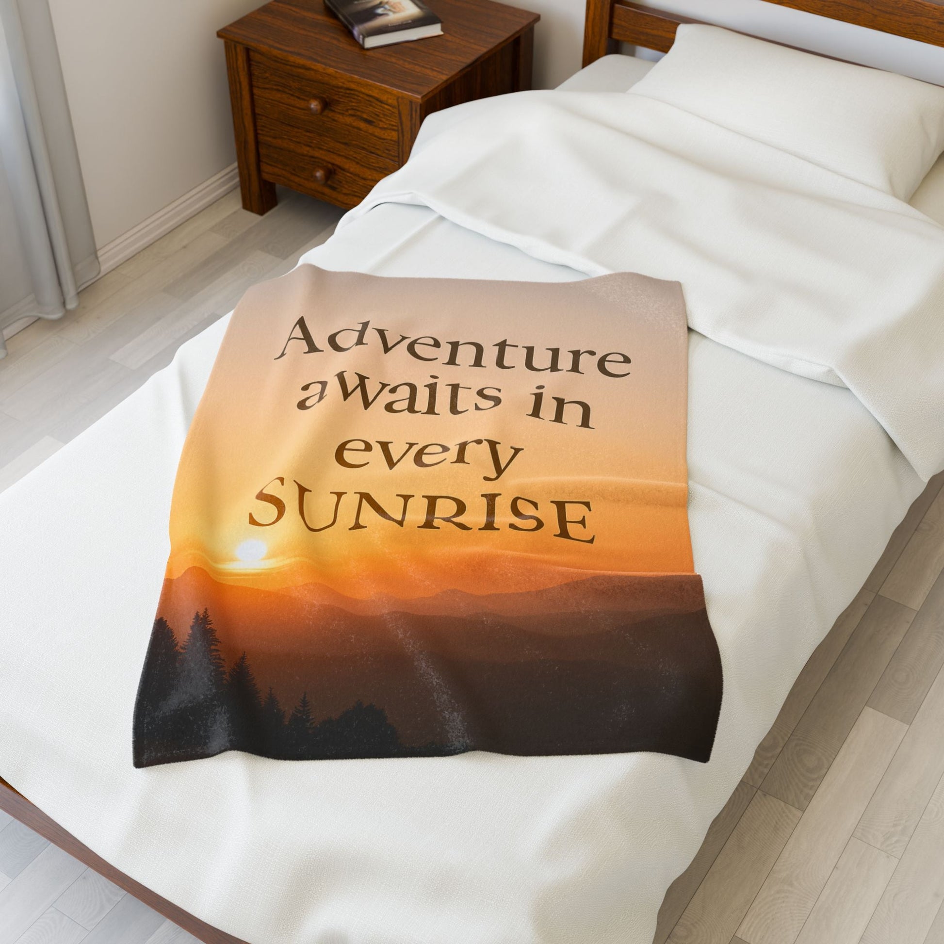 Adventure Awaits Plush Blanket - Peak Inspiration