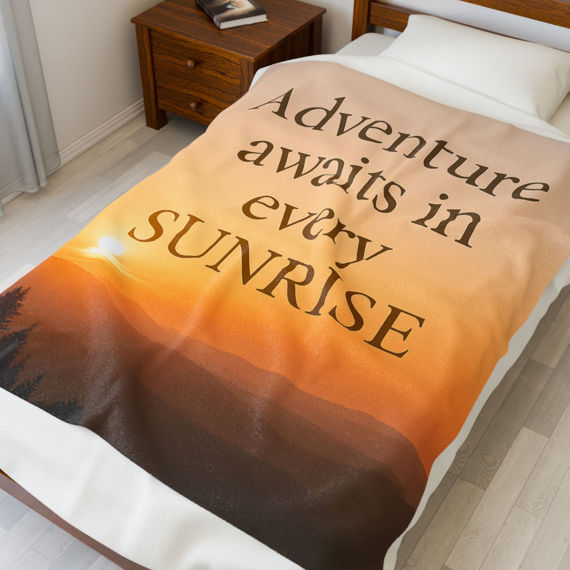 Adventure Awaits Plush Blanket - Peak Inspiration