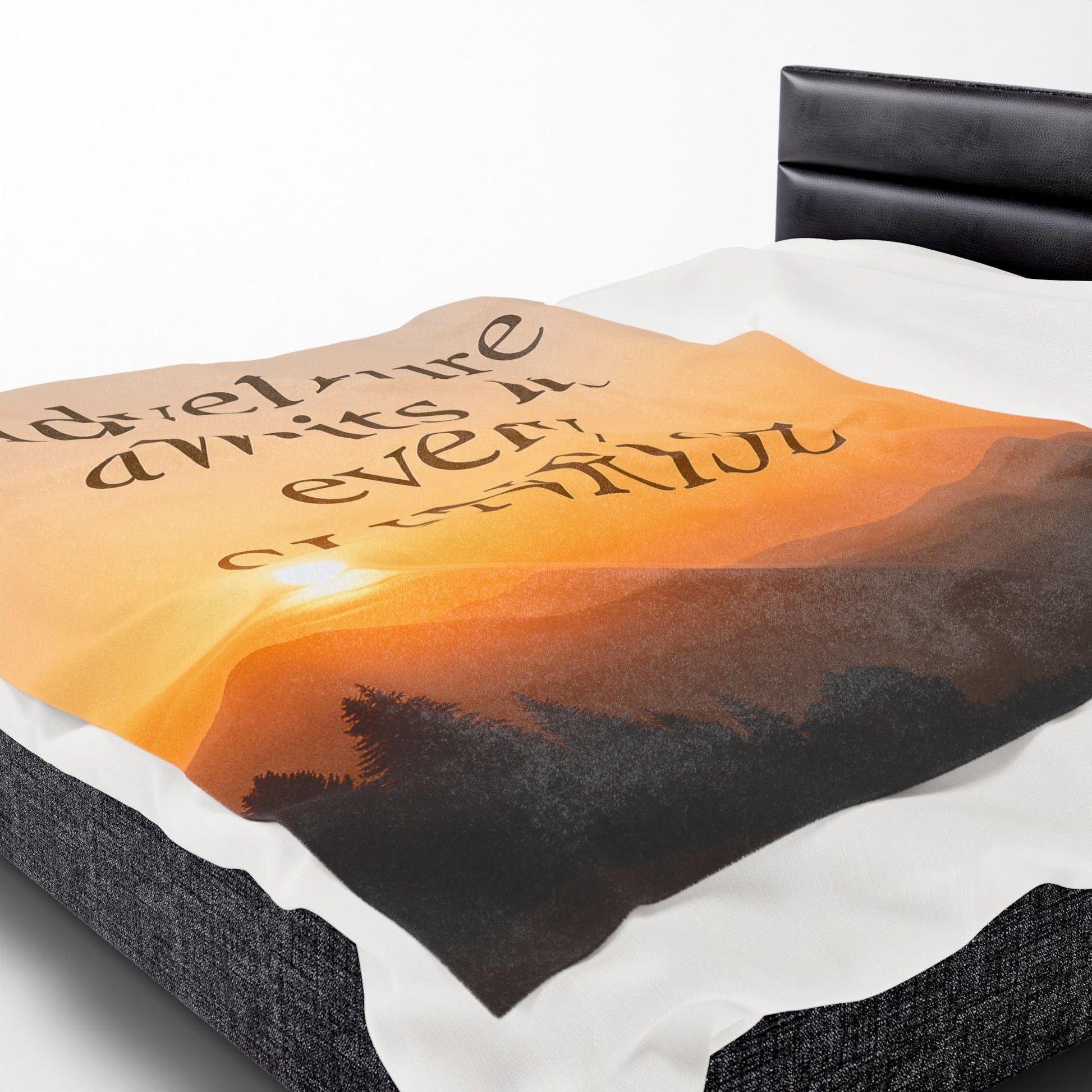 Adventure Awaits Plush Blanket - Peak Inspiration