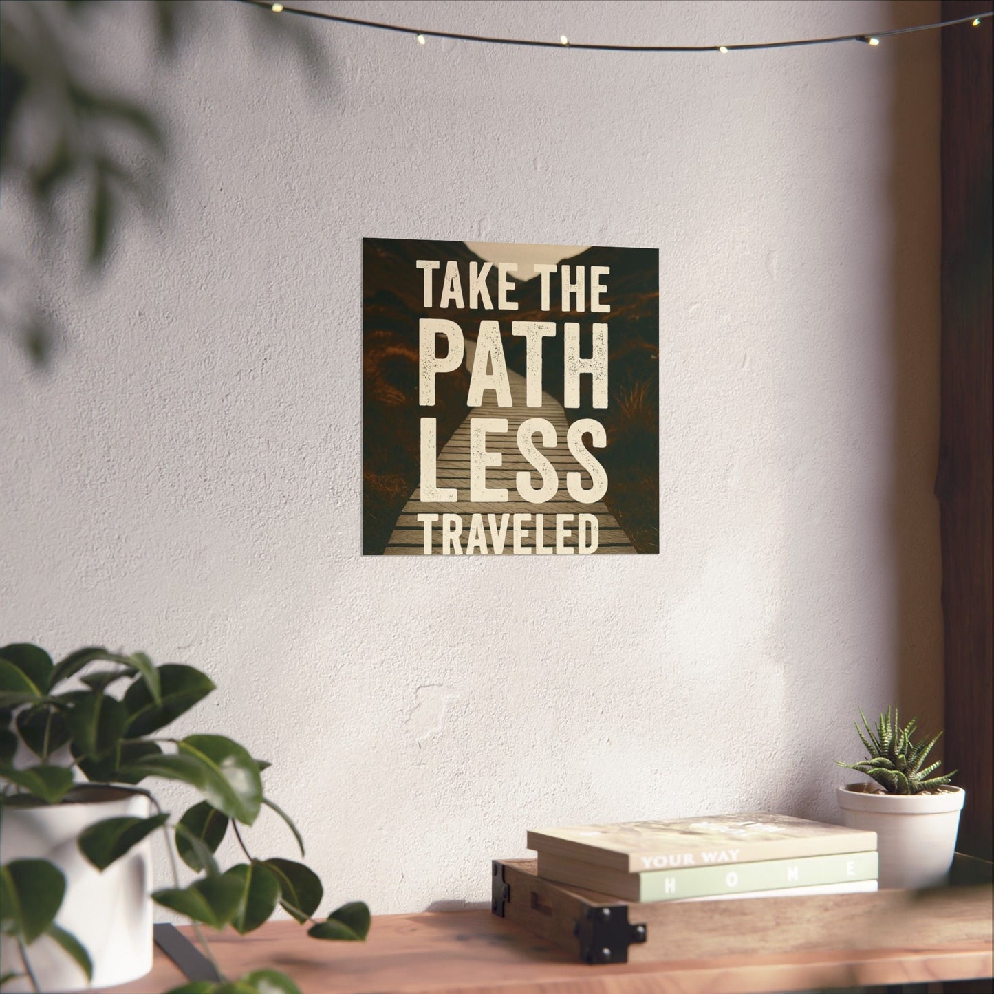 Adventure - Inspiring Matte Vertical Posters - 'Take the Path Less Traveled' - Peak Inspiration