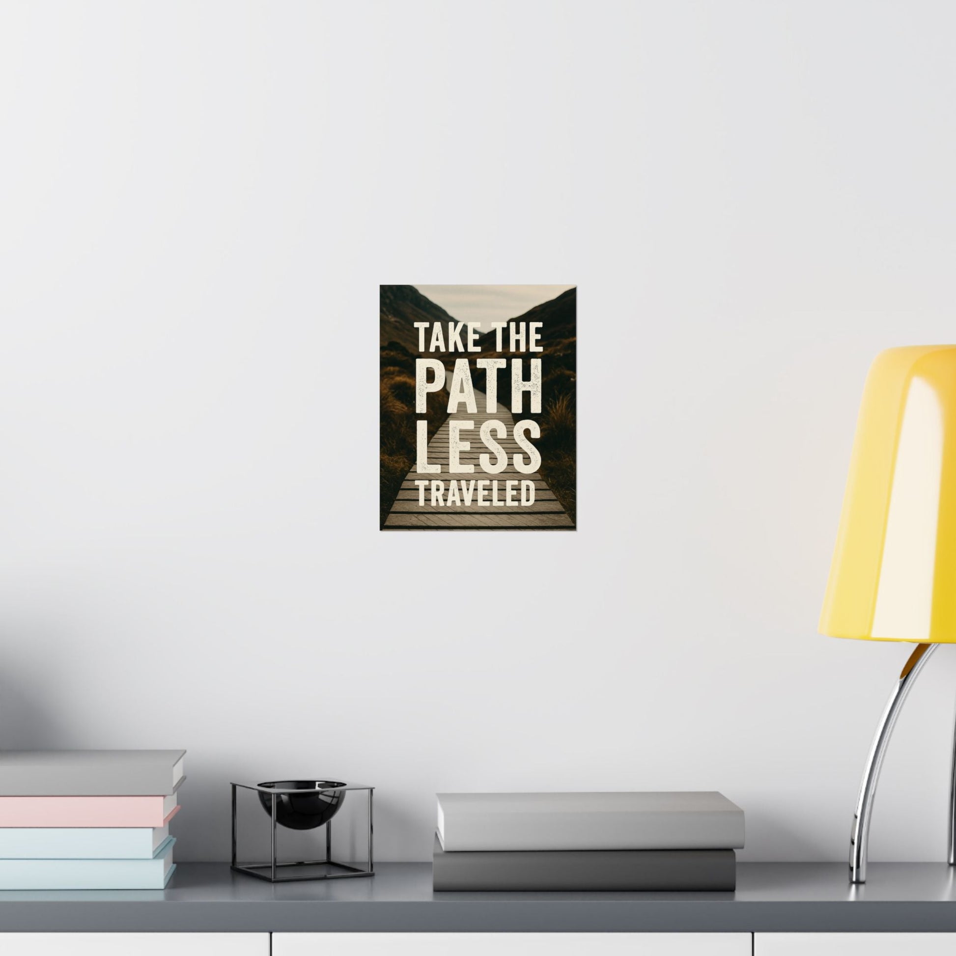 Adventure - Inspiring Matte Vertical Posters - 'Take the Path Less Traveled' - Peak Inspiration
