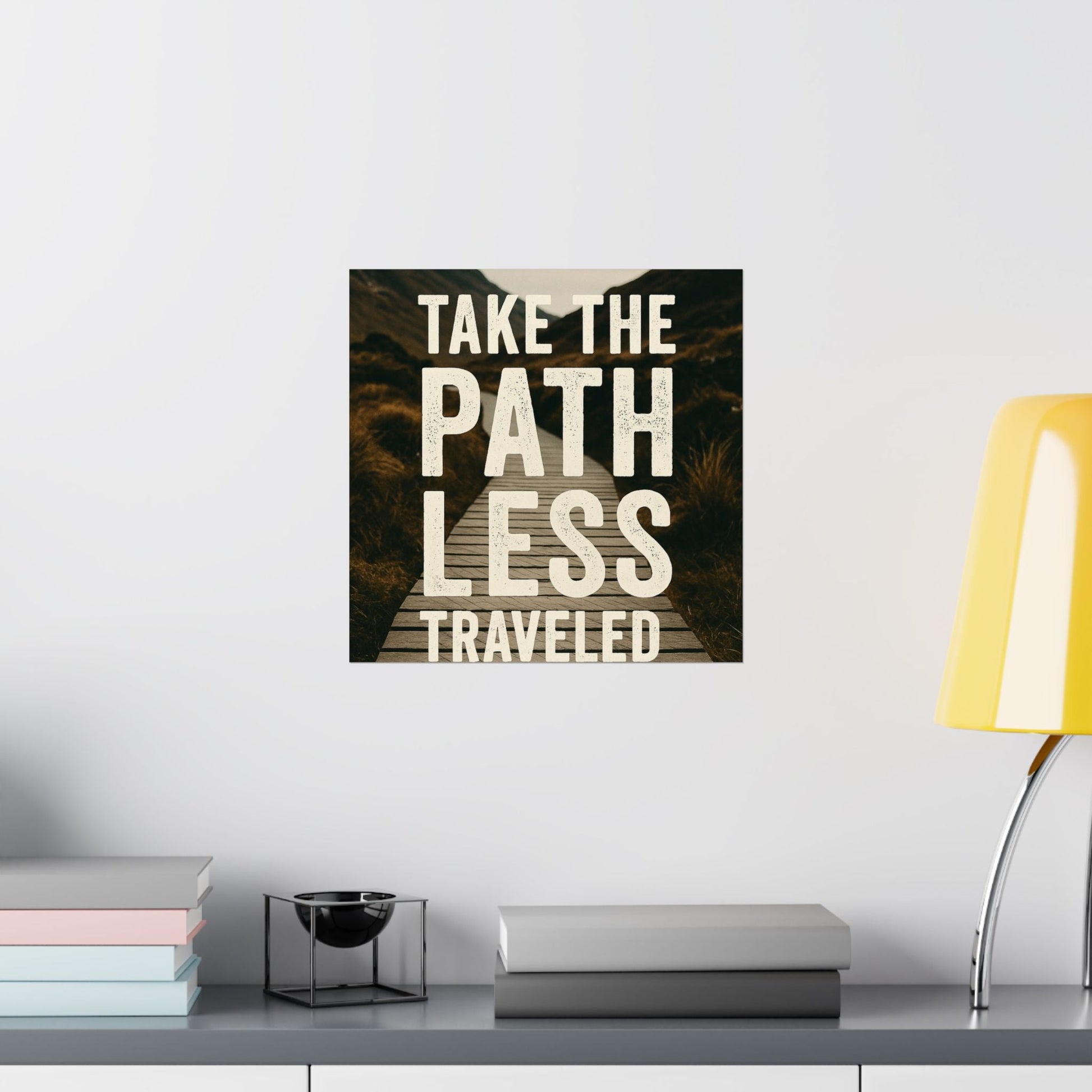 Adventure - Inspiring Matte Vertical Posters - 'Take the Path Less Traveled' - Peak Inspiration