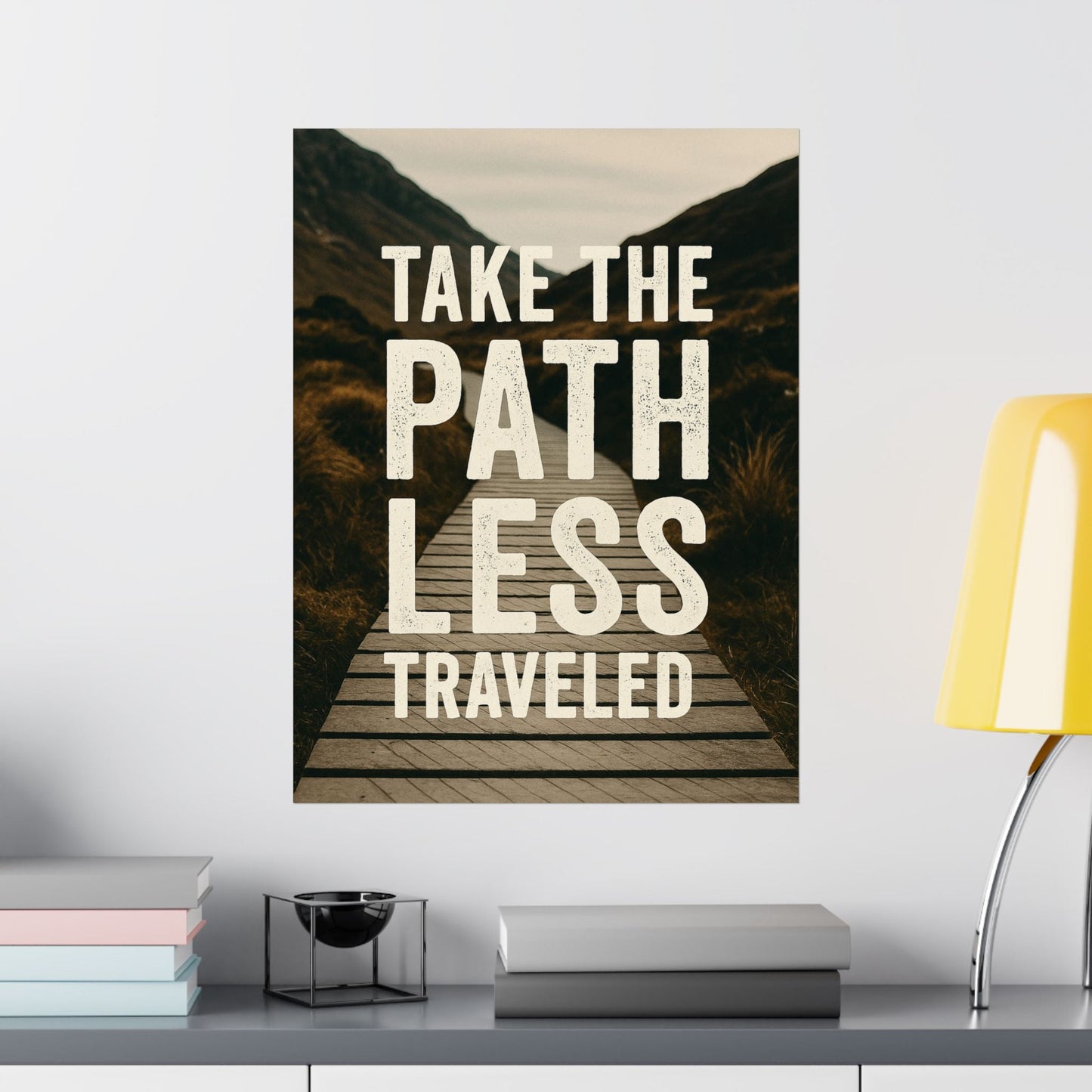 Adventure - Inspiring Matte Vertical Posters - 'Take the Path Less Traveled' - Peak Inspiration