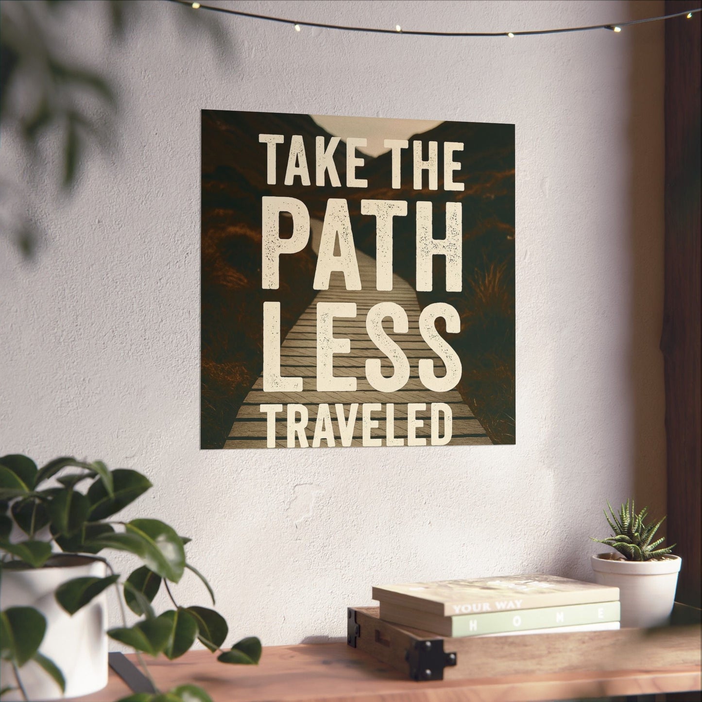 Adventure - Inspiring Matte Vertical Posters - 'Take the Path Less Traveled' - Peak Inspiration