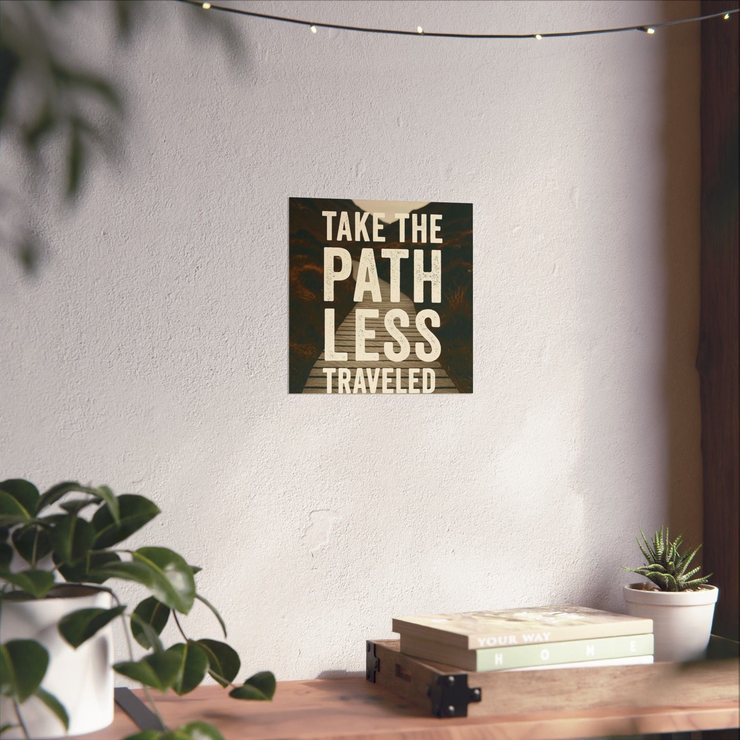Adventure - Inspiring Matte Vertical Posters - 'Take the Path Less Traveled' - Peak Inspiration