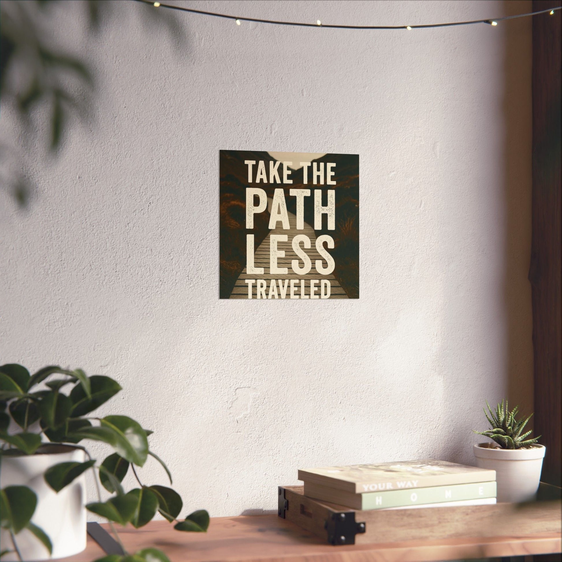 Adventure - Inspiring Matte Vertical Posters - 'Take the Path Less Traveled' - Peak Inspiration
